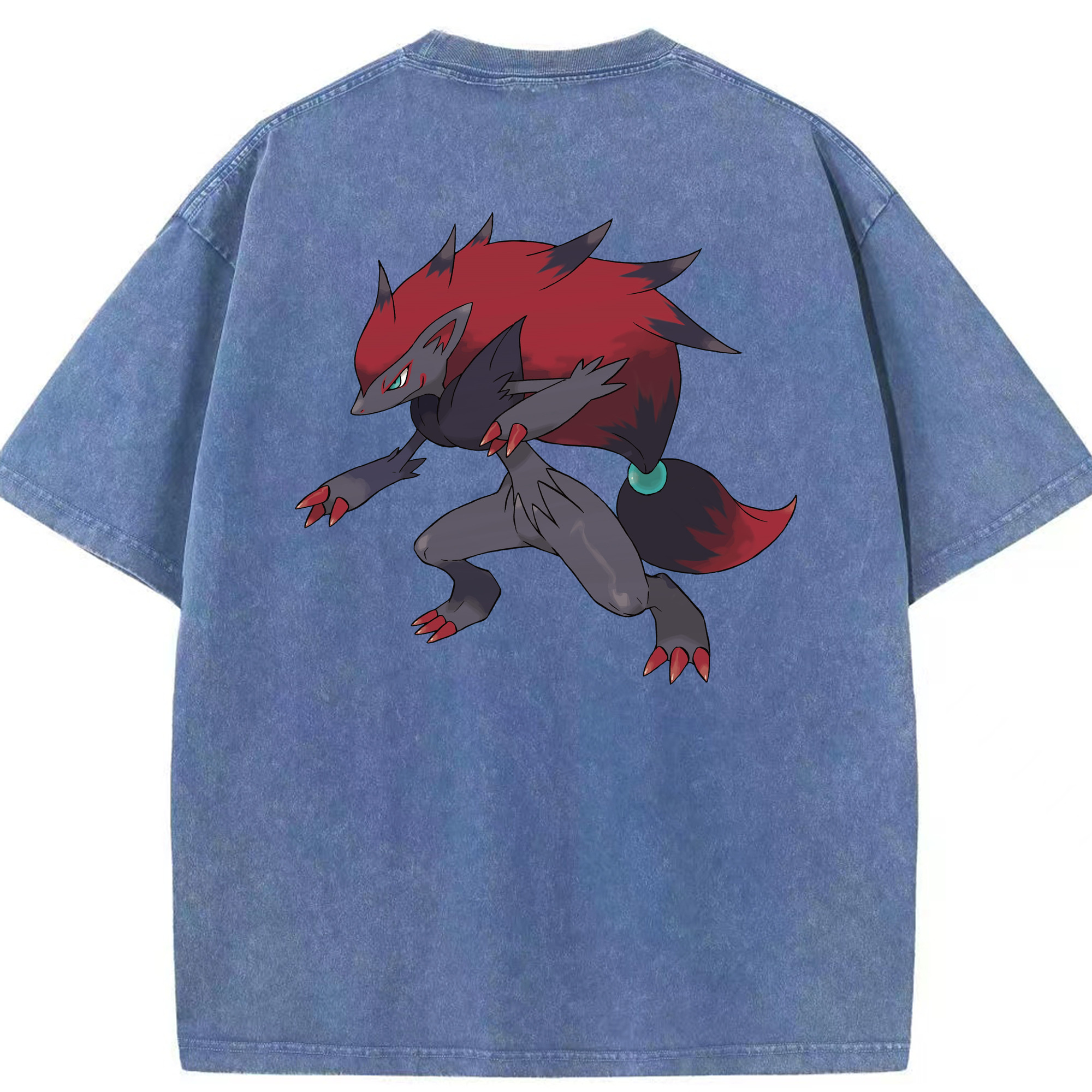 （画像用） ポケットモンスター Pokémon 綿100% ヴィンテージ風 半袖Tシャツ（背面プリント）