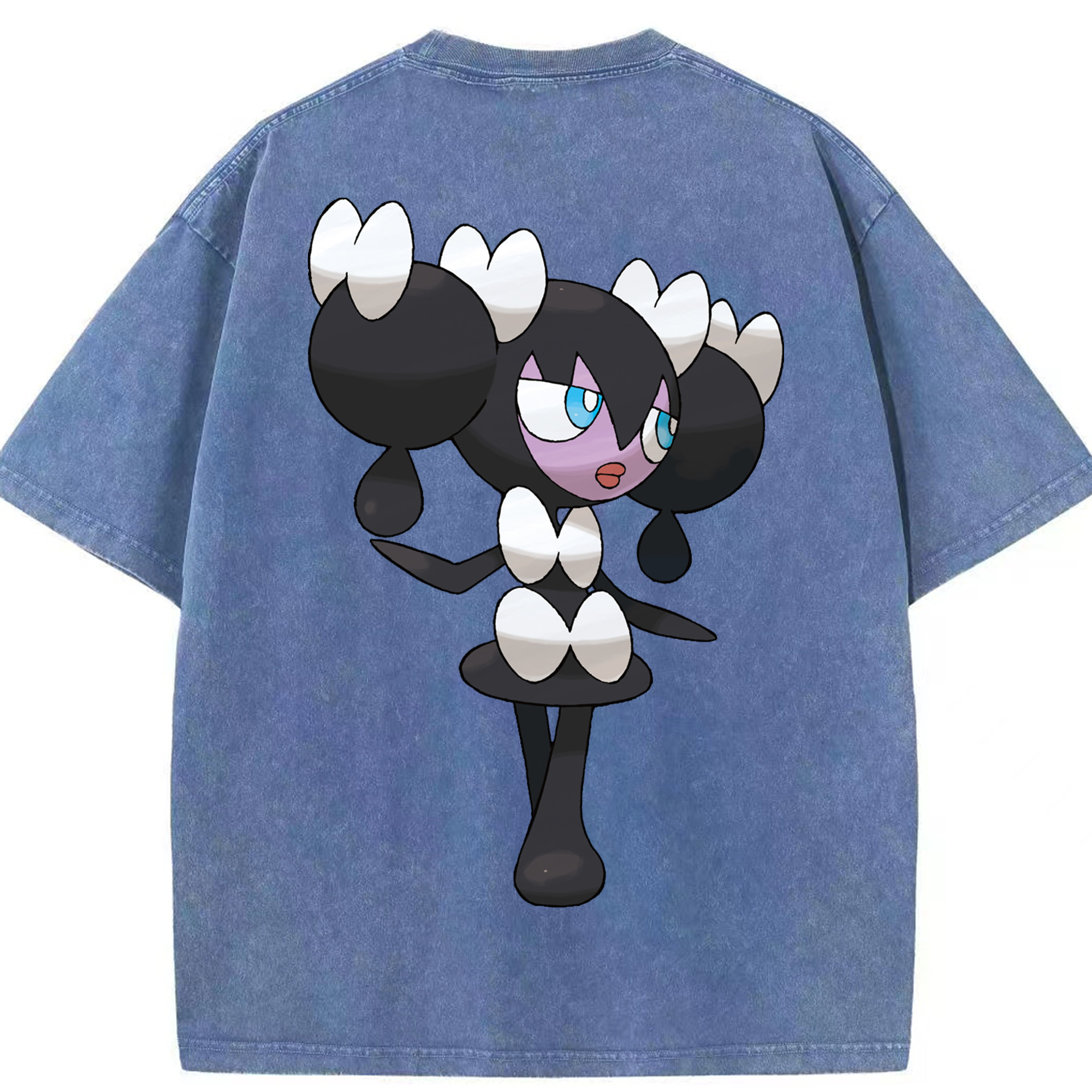 （画像用） ポケットモンスター Pokémon 綿100% ヴィンテージ風 半袖Tシャツ（背面プリント）