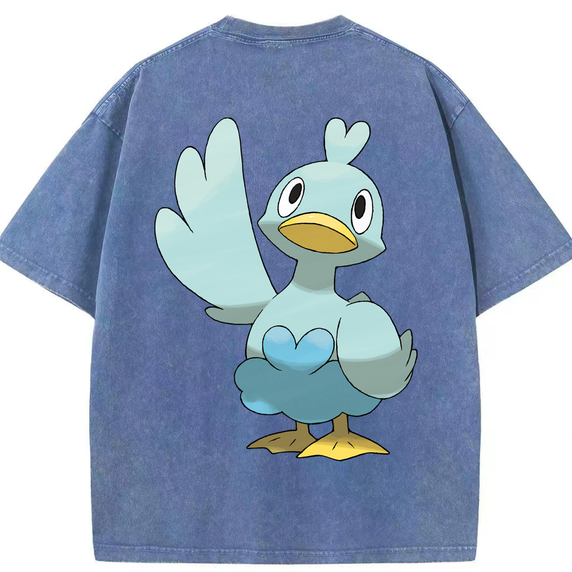 （画像用） ポケットモンスター Pokémon 綿100% ヴィンテージ風 半袖Tシャツ（背面プリント）