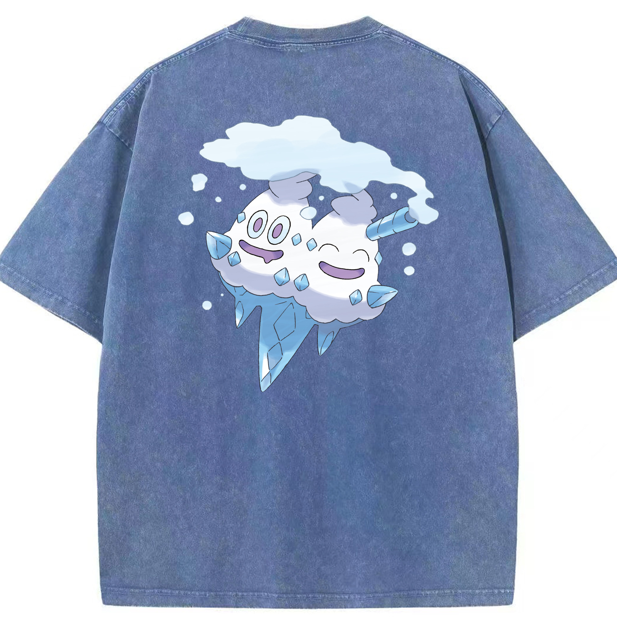 （画像用） ポケットモンスター Pokémon 綿100% ヴィンテージ風 半袖Tシャツ（背面プリント）