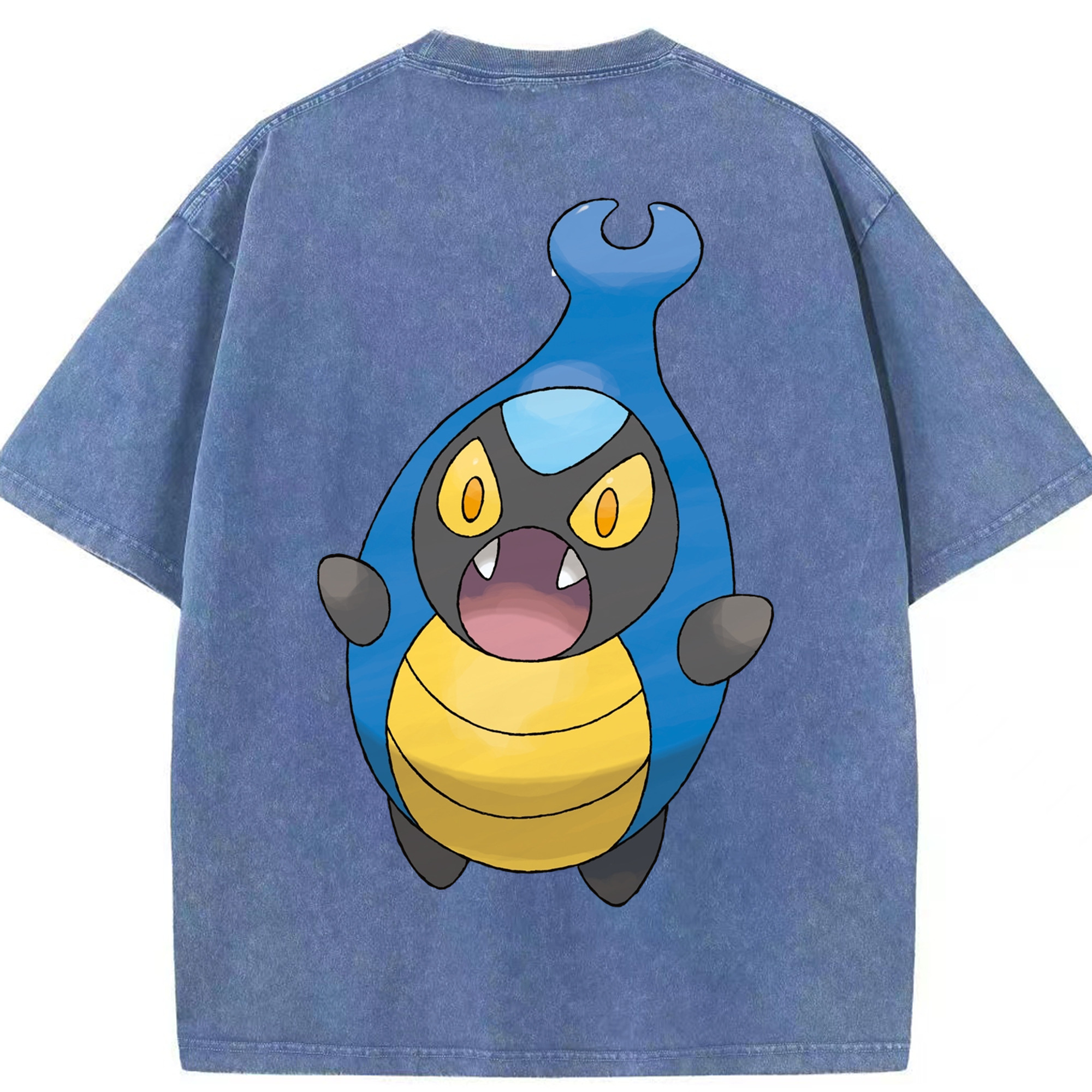 （画像用） ポケットモンスター Pokémon 綿100% ヴィンテージ風 半袖Tシャツ（背面プリント）