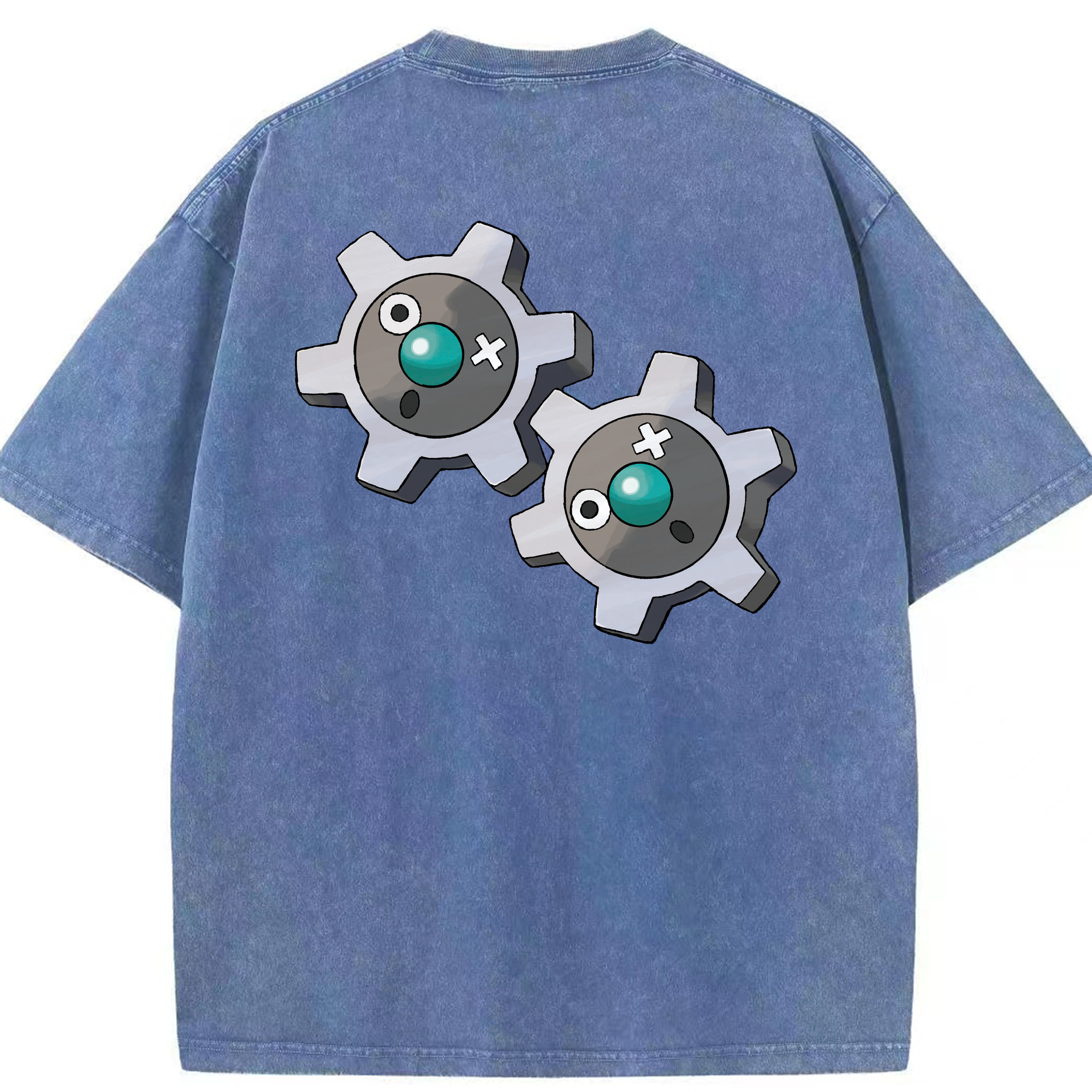（画像用） ポケットモンスター Pokémon 綿100% ヴィンテージ風 半袖Tシャツ（背面プリント）