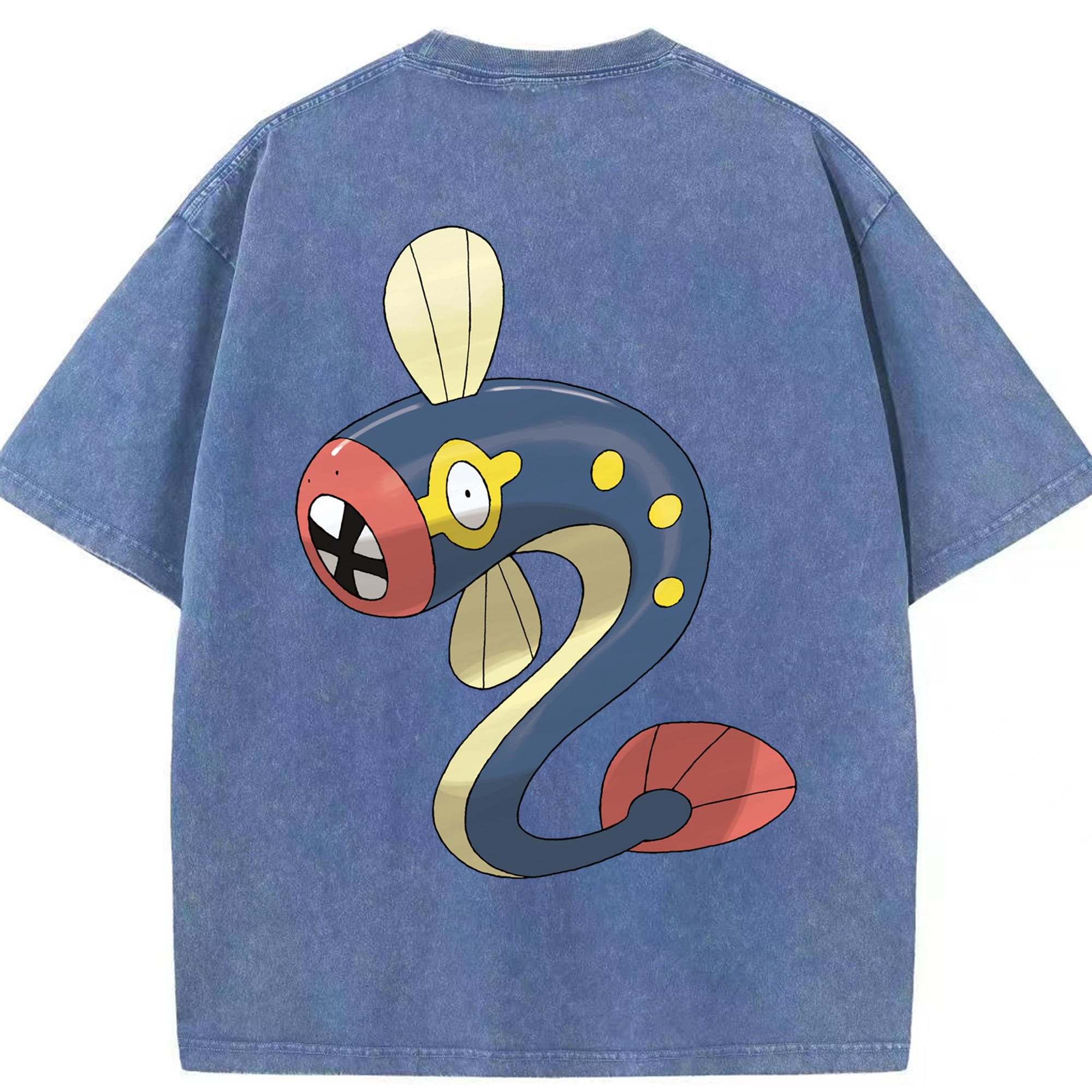 （画像用） ポケットモンスター Pokémon 綿100% ヴィンテージ風 半袖Tシャツ（背面プリント）