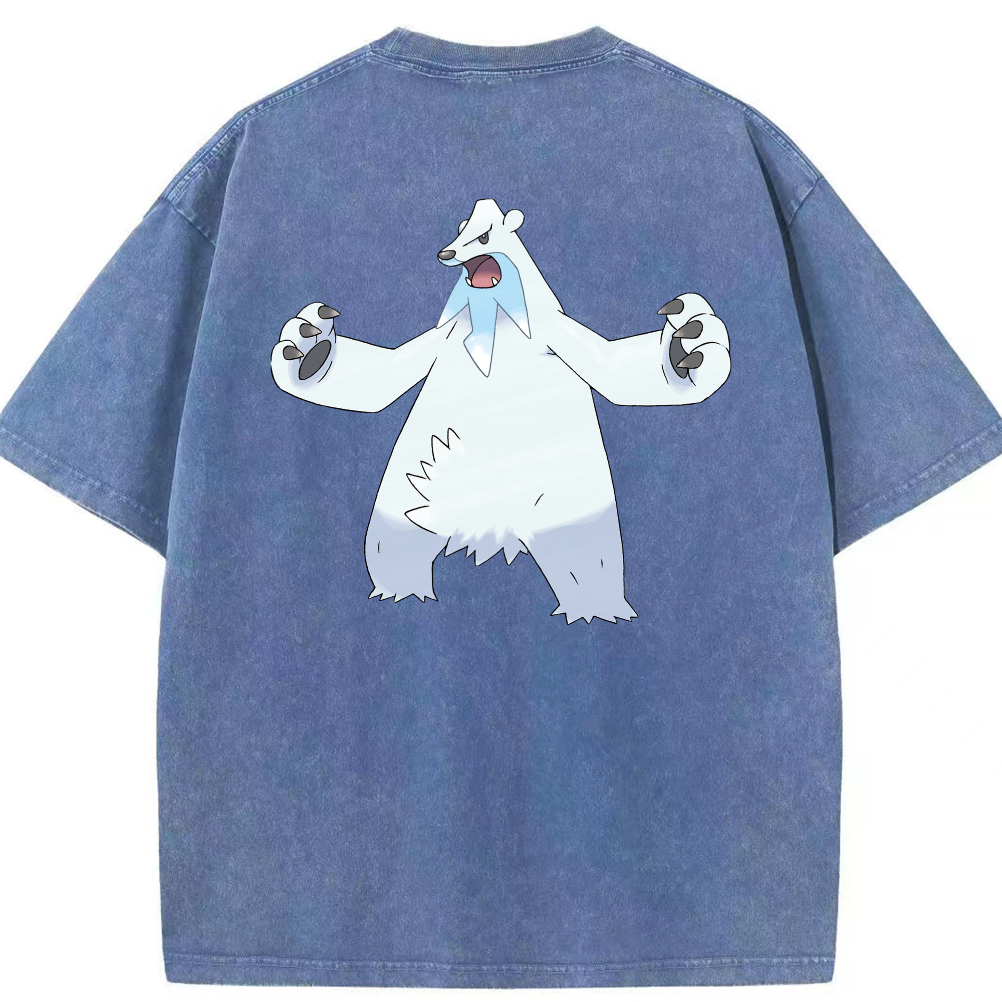 （画像用） ポケットモンスター Pokémon 綿100% ヴィンテージ風 半袖Tシャツ（背面プリント）