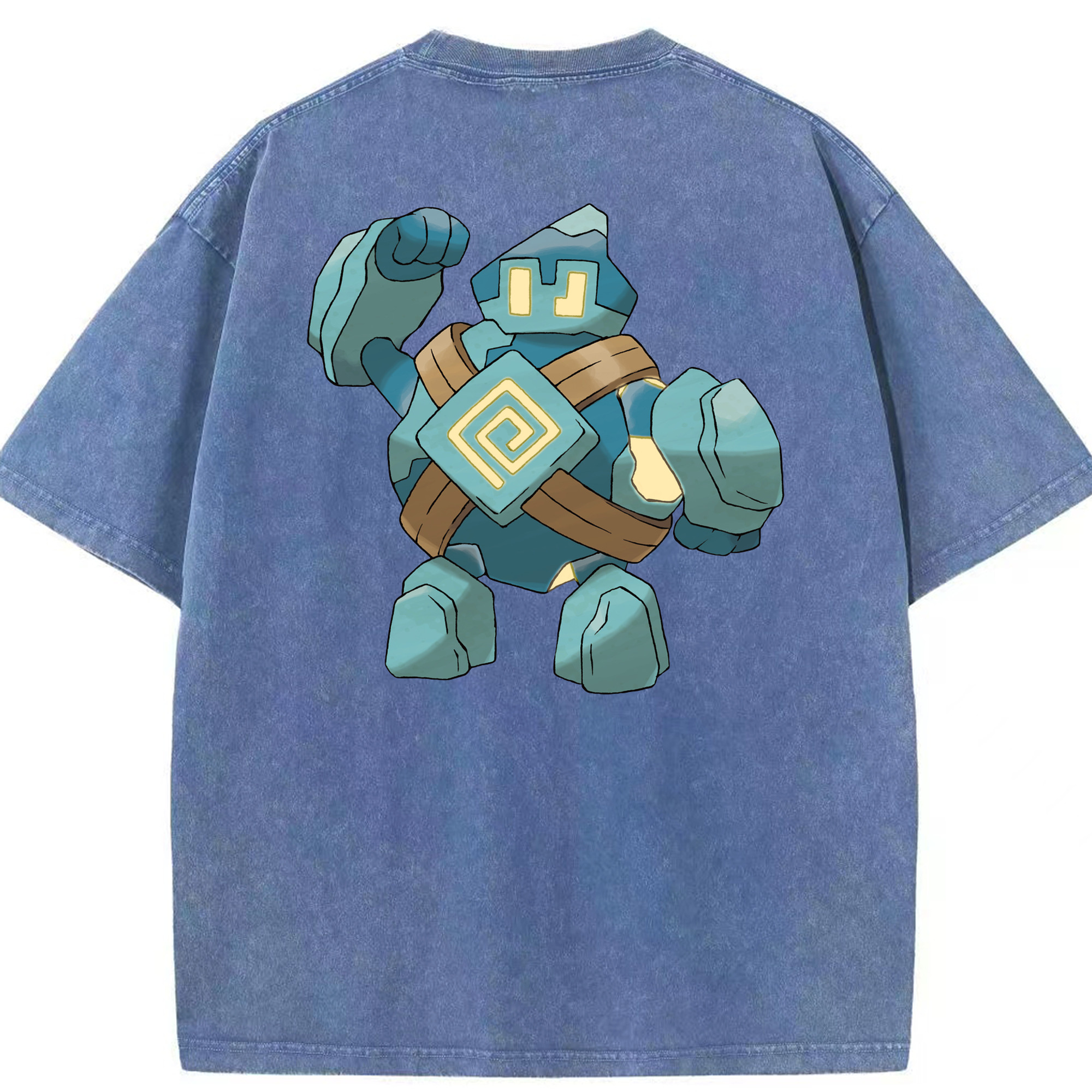 （画像用） ポケットモンスター Pokémon 綿100% ヴィンテージ風 半袖Tシャツ（背面プリント）