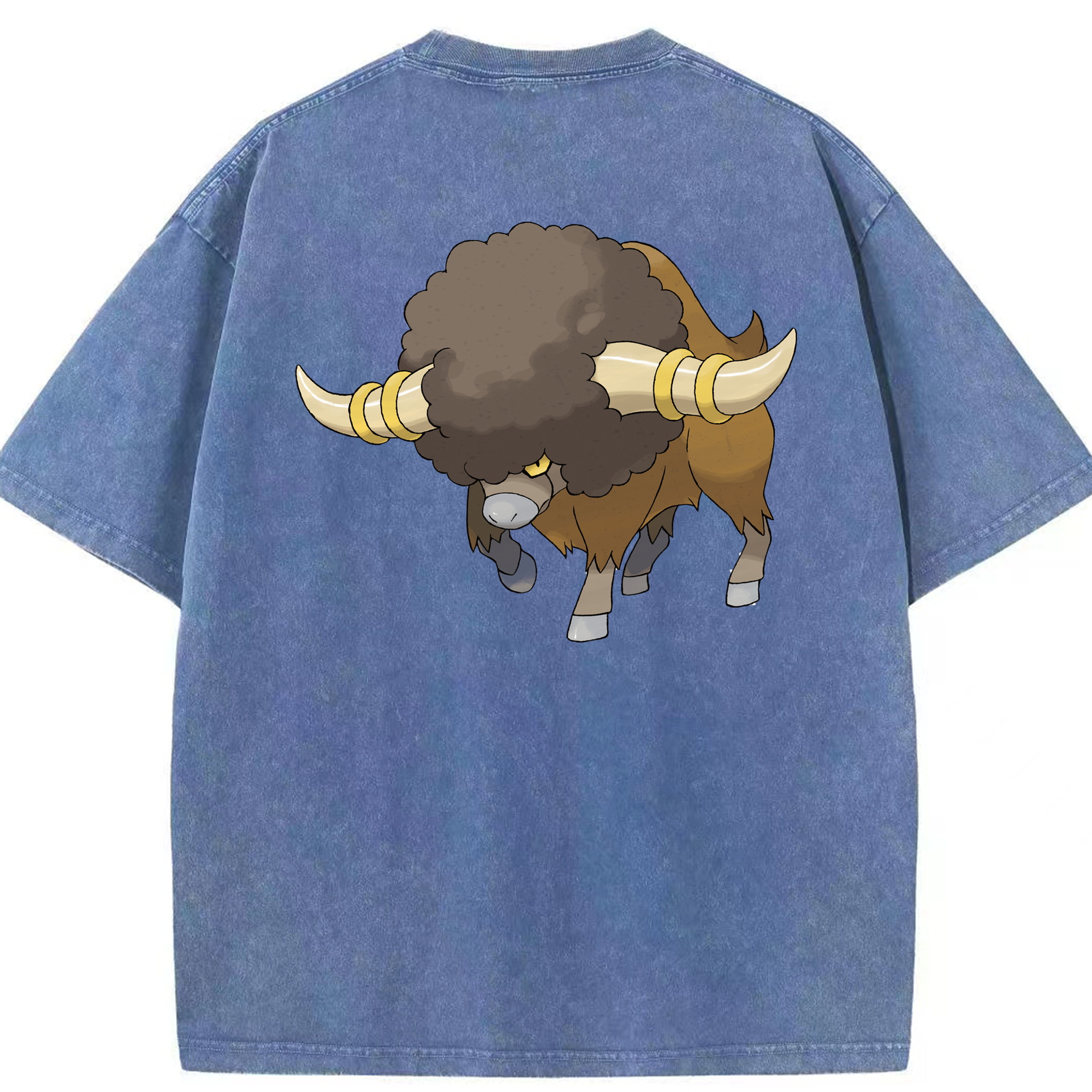 （画像用） ポケットモンスター Pokémon 綿100% ヴィンテージ風 半袖Tシャツ（背面プリント）