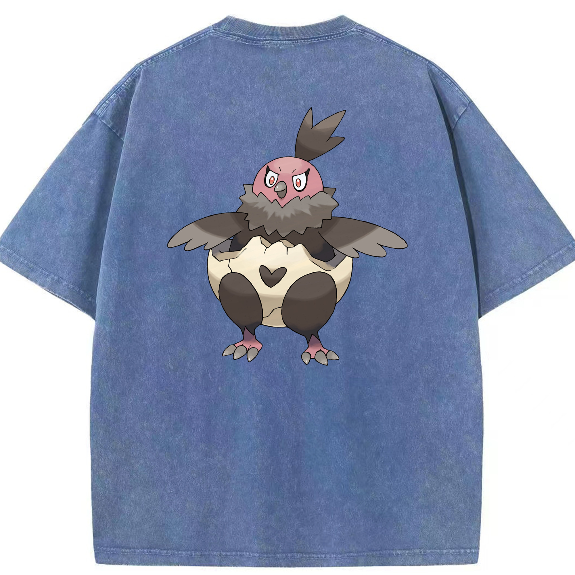 （画像用） ポケットモンスター Pokémon 綿100% ヴィンテージ風 半袖Tシャツ（背面プリント）