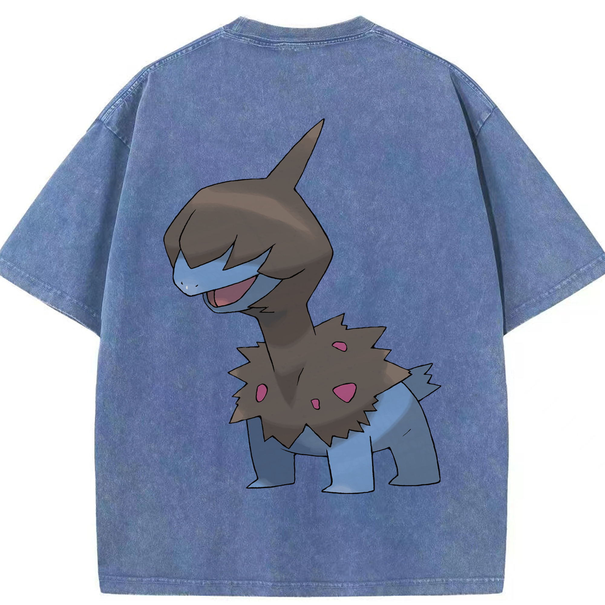 （画像用） ポケットモンスター Pokémon 綿100% ヴィンテージ風 半袖Tシャツ（背面プリント）