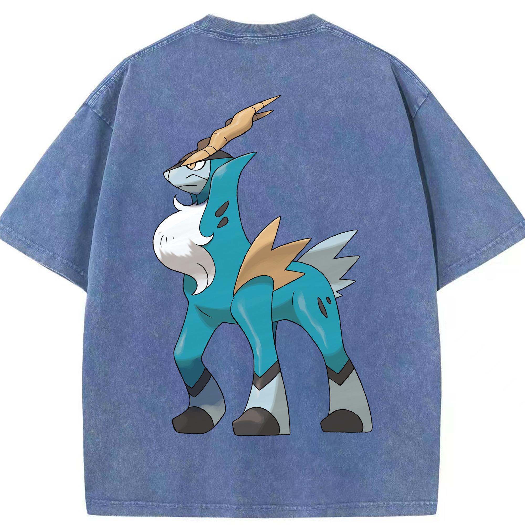 （画像用） ポケットモンスター Pokémon 綿100% ヴィンテージ風 半袖Tシャツ（背面プリント）