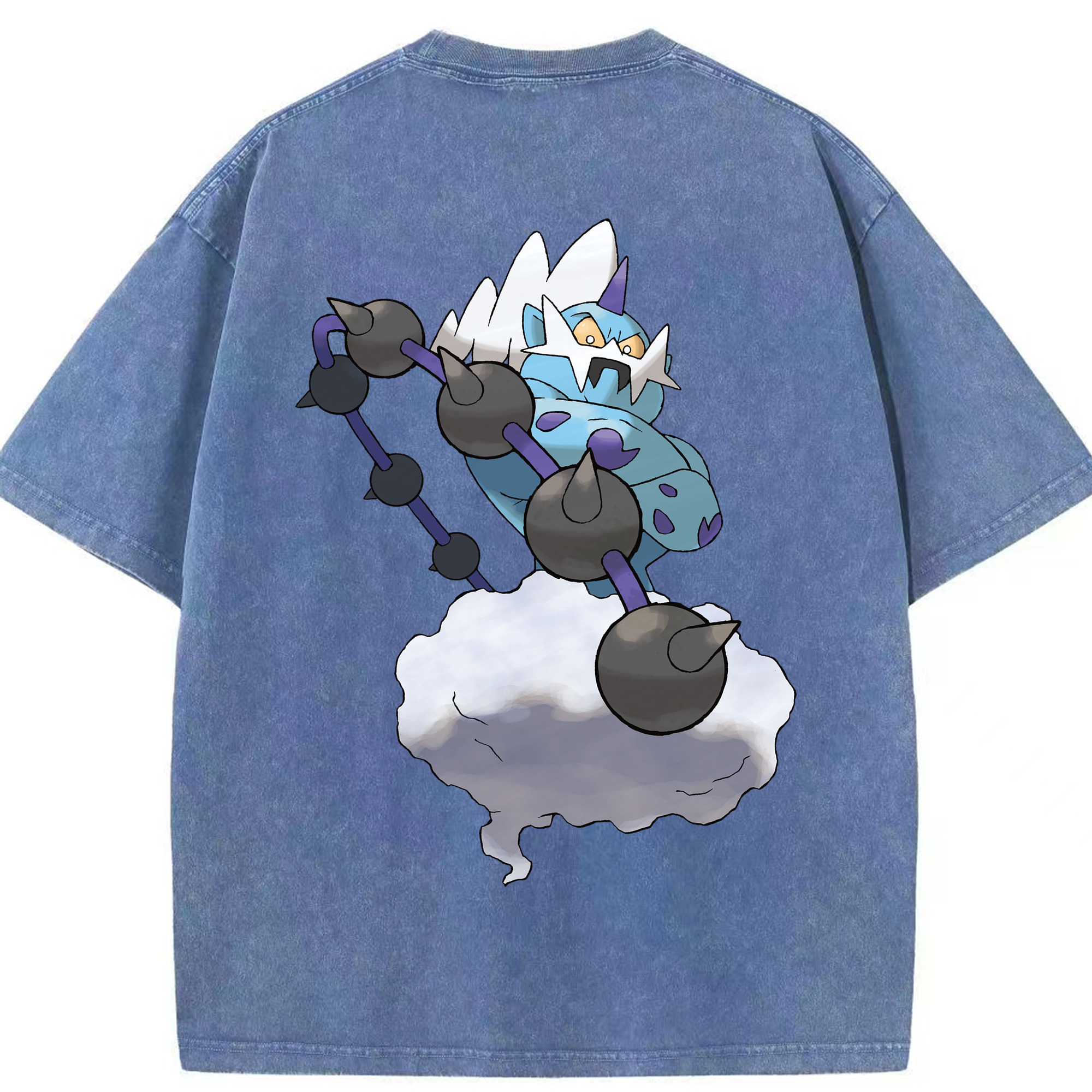 （画像用） ポケットモンスター Pokémon 綿100% ヴィンテージ風 半袖Tシャツ（背面プリント）