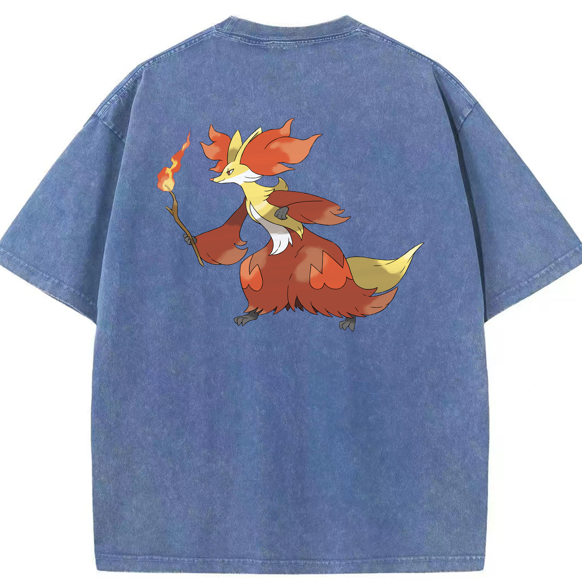 （画像用） ポケットモンスター Pokémon 綿100% ヴィンテージ風 半袖Tシャツ（背面プリント）