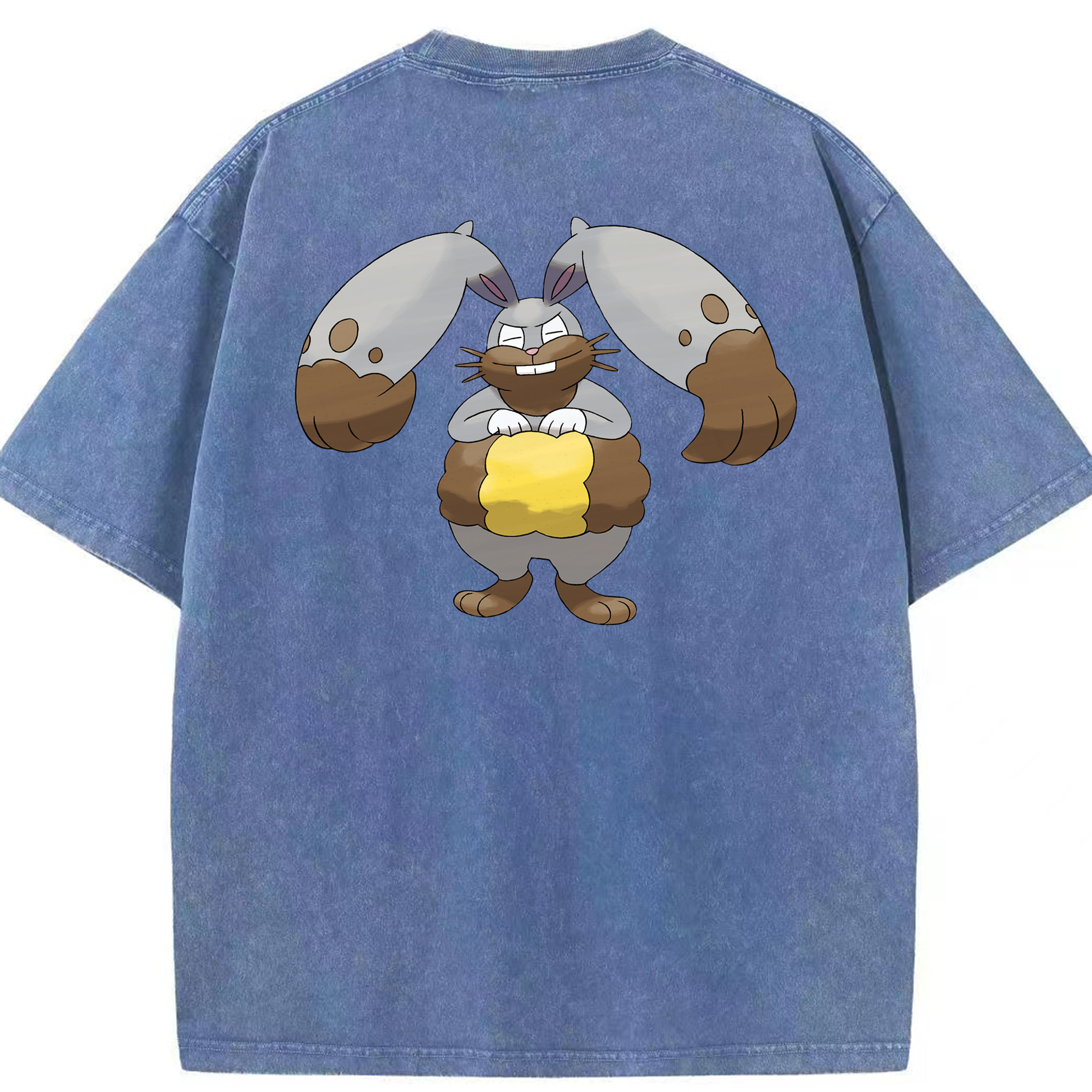 （画像用） ポケットモンスター Pokémon 綿100% ヴィンテージ風 半袖Tシャツ（背面プリント）