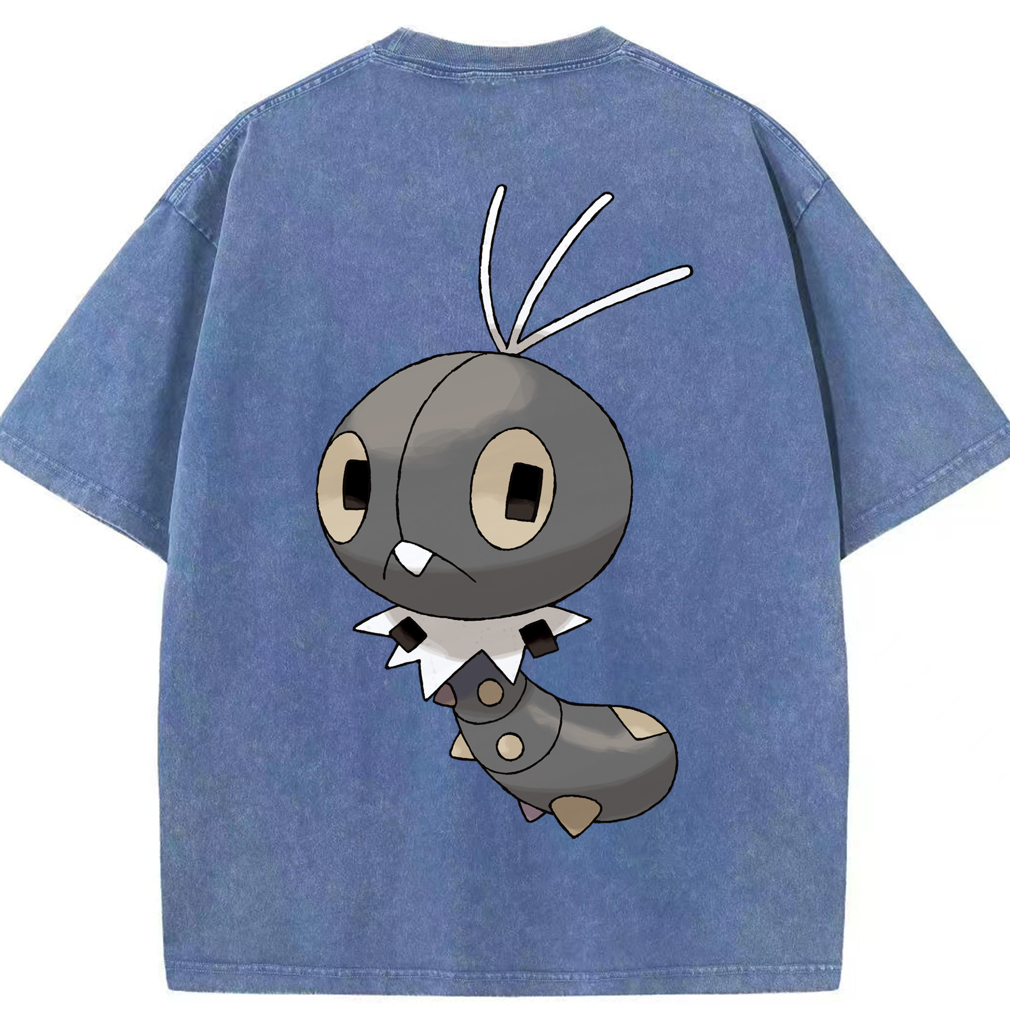 （画像用） ポケットモンスター Pokémon 綿100% ヴィンテージ風 半袖Tシャツ（背面プリント）