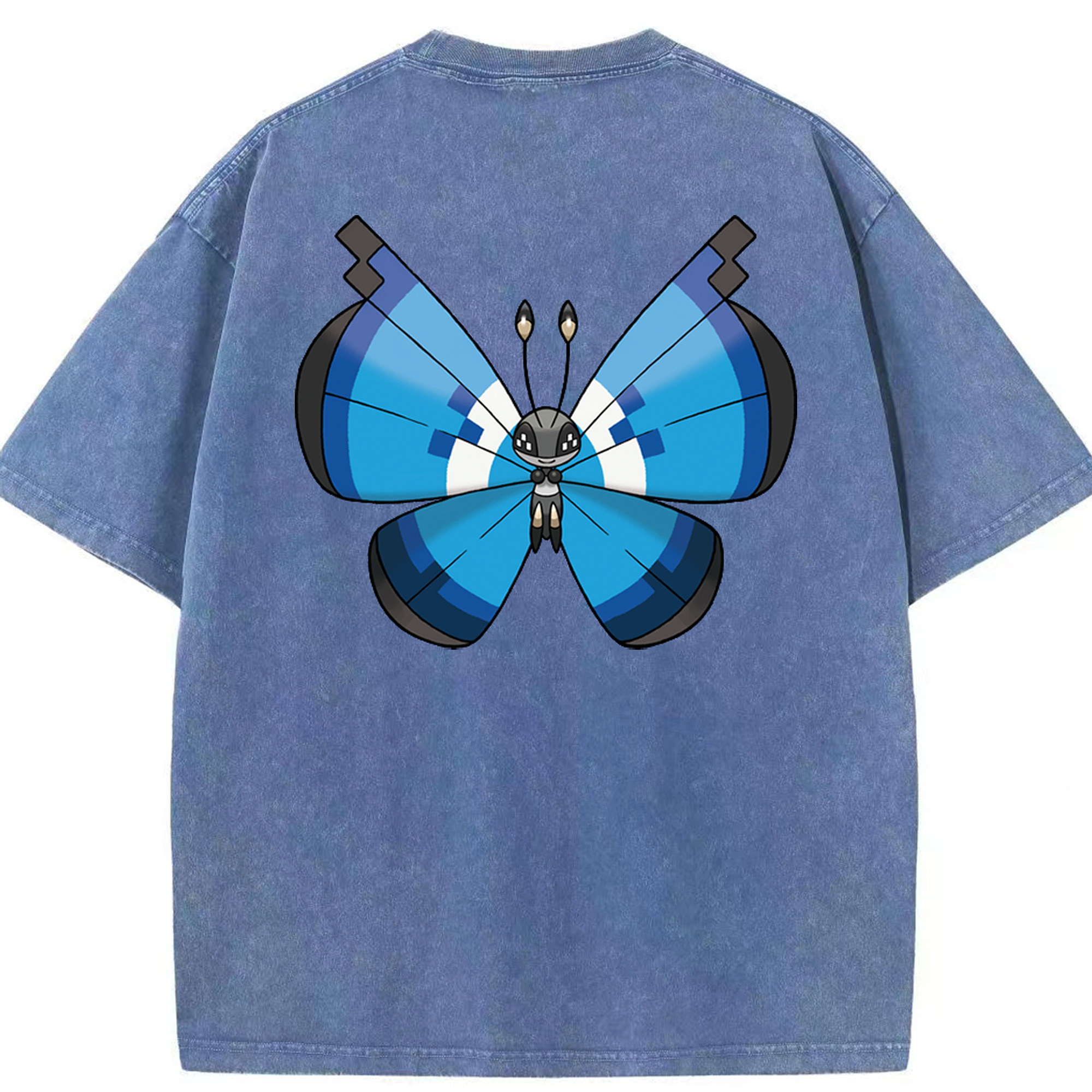 （画像用） ポケットモンスター Pokémon 綿100% ヴィンテージ風 半袖Tシャツ（背面プリント）