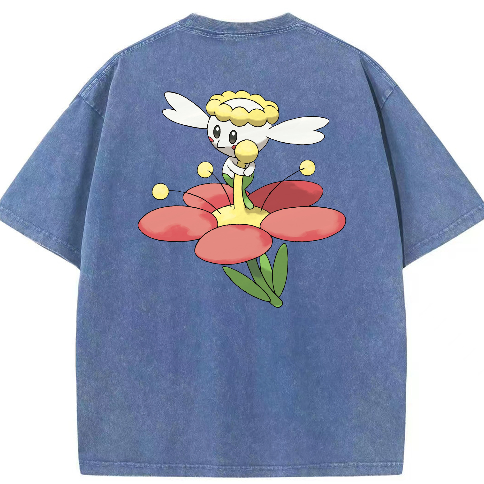 （画像用） ポケットモンスター Pokémon 綿100% ヴィンテージ風 半袖Tシャツ（背面プリント）