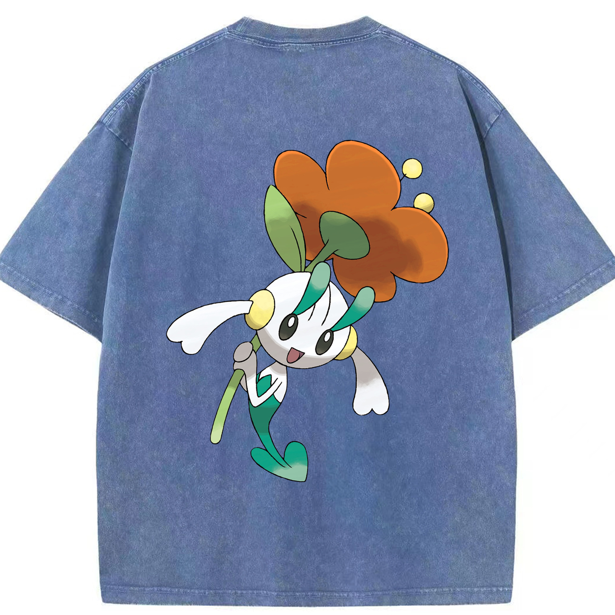 （画像用） ポケットモンスター Pokémon 綿100% ヴィンテージ風 半袖Tシャツ（背面プリント）