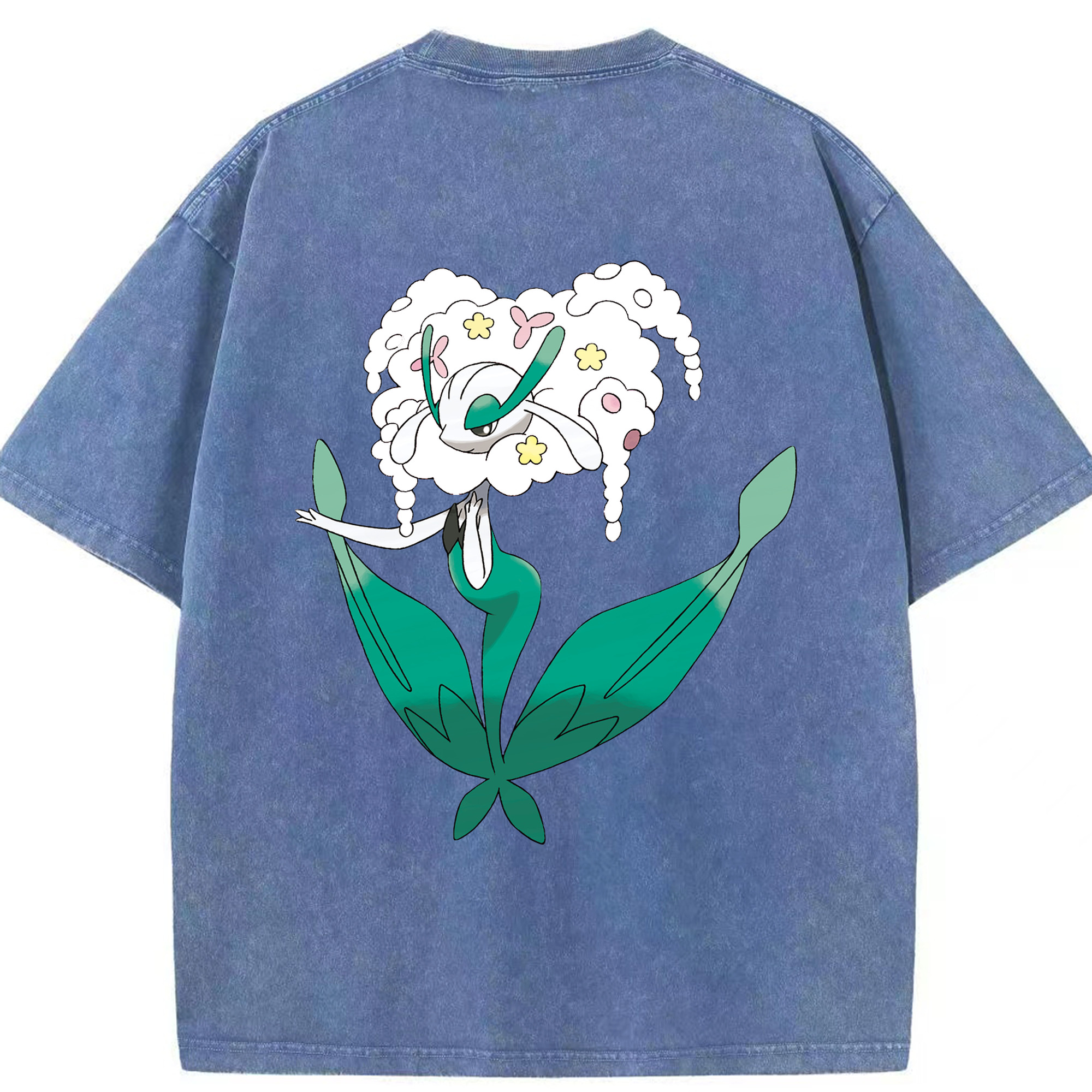 （画像用） ポケットモンスター Pokémon 綿100% ヴィンテージ風 半袖Tシャツ（背面プリント）