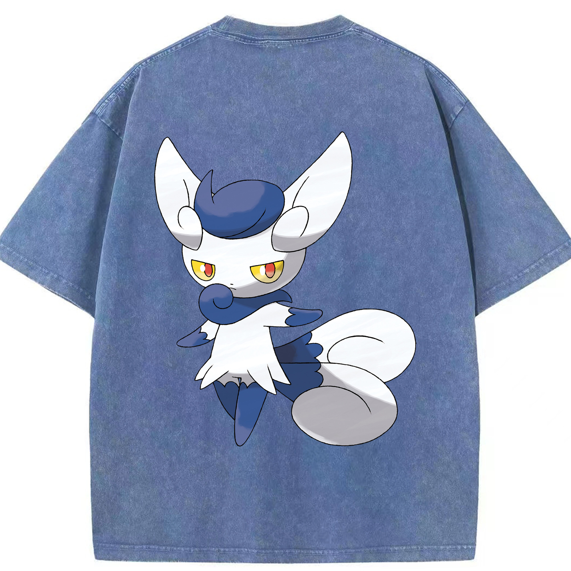 （画像用） ポケットモンスター Pokémon 綿100% ヴィンテージ風 半袖Tシャツ（背面プリント）