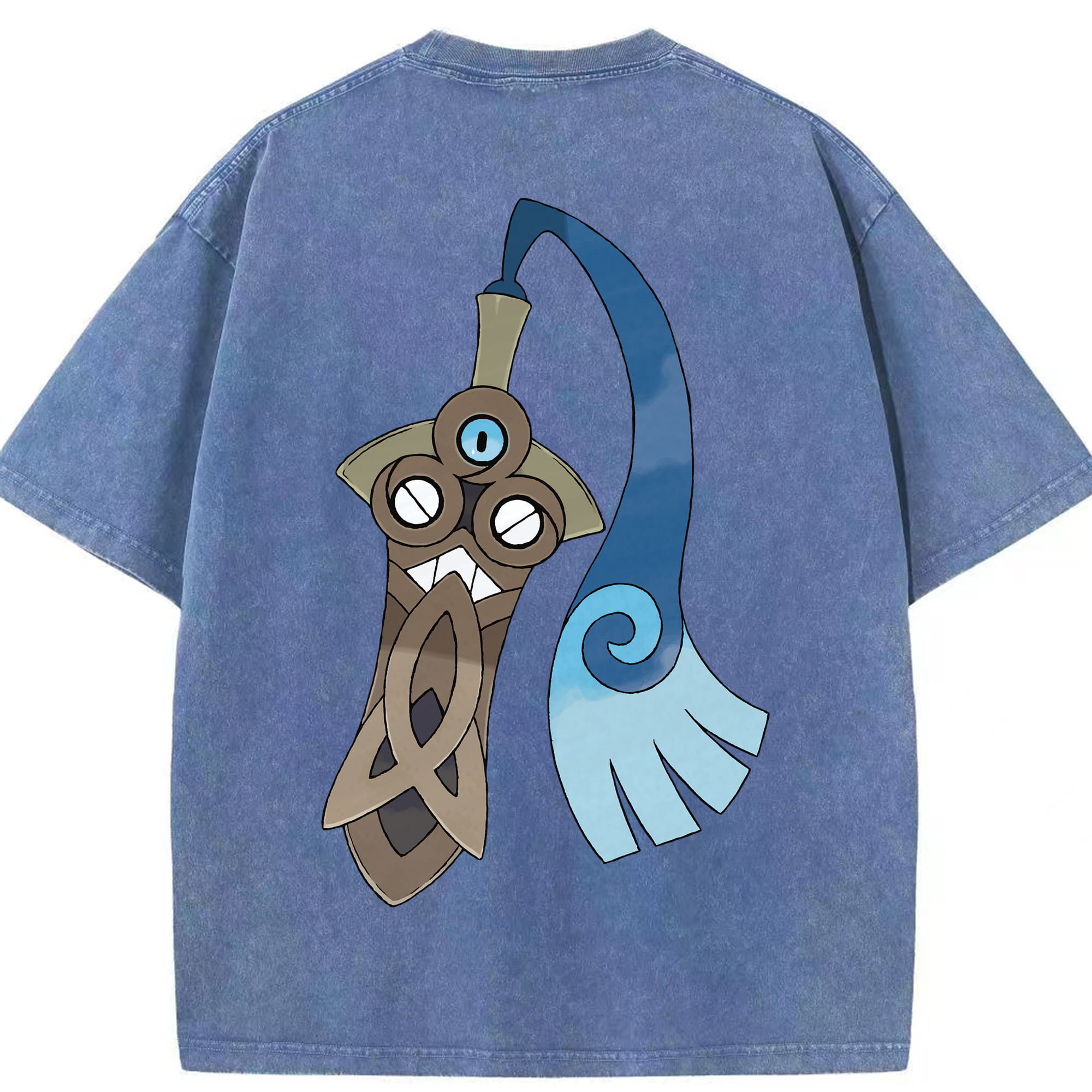 （画像用） ポケットモンスター Pokémon 綿100% ヴィンテージ風 半袖Tシャツ（背面プリント）