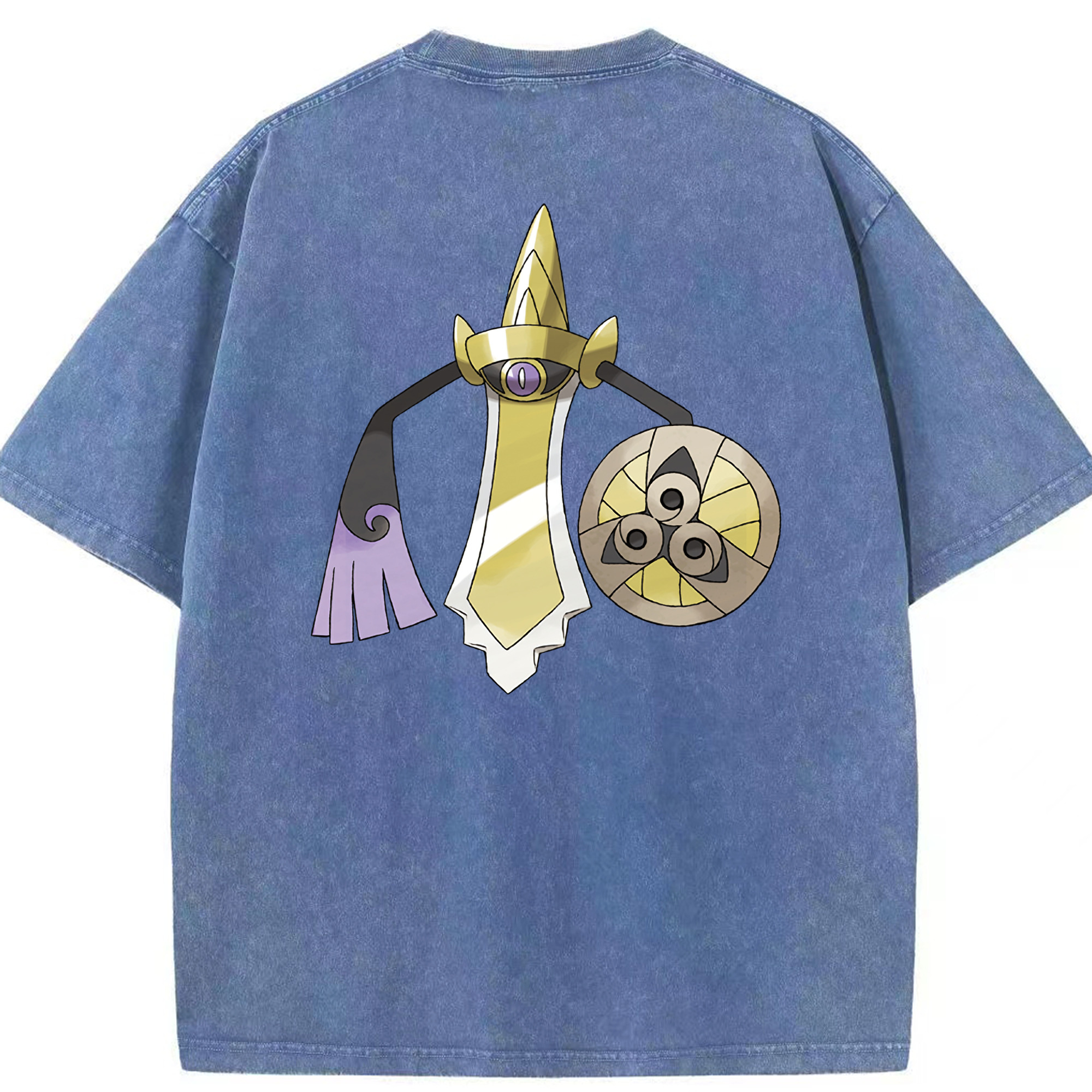 （画像用） ポケットモンスター Pokémon 綿100% ヴィンテージ風 半袖Tシャツ（背面プリント）