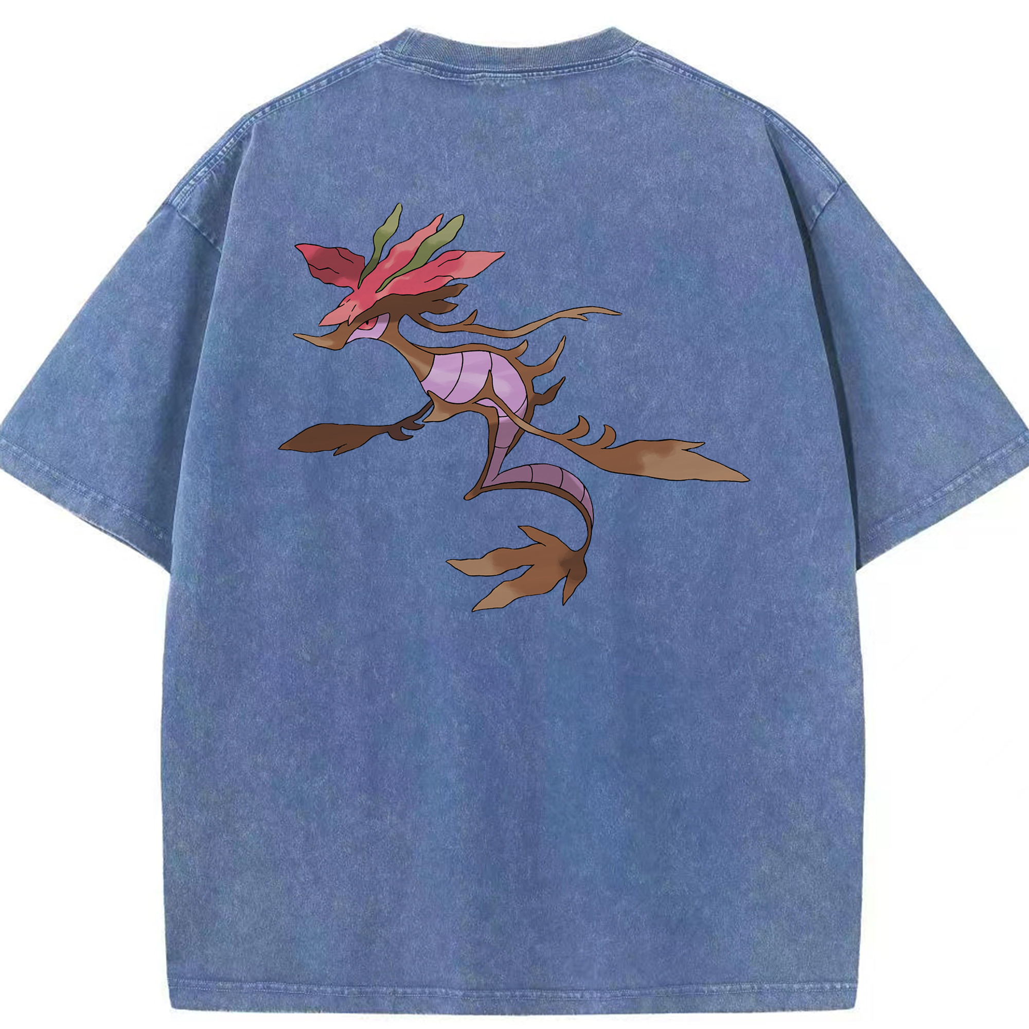 （画像用） ポケットモンスター Pokémon 綿100% ヴィンテージ風 半袖Tシャツ（背面プリント）