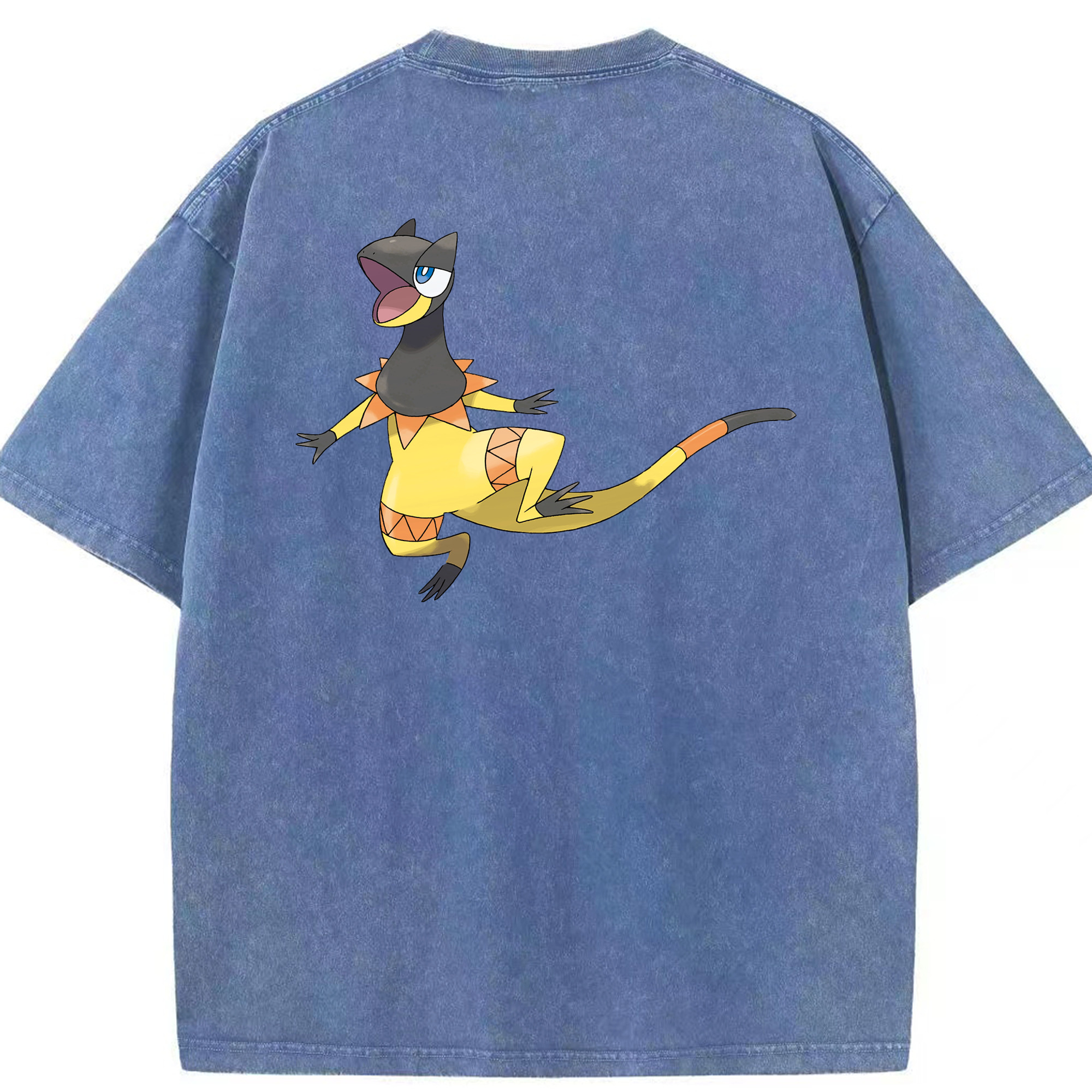 （画像用） ポケットモンスター Pokémon 綿100% ヴィンテージ風 半袖Tシャツ（背面プリント）
