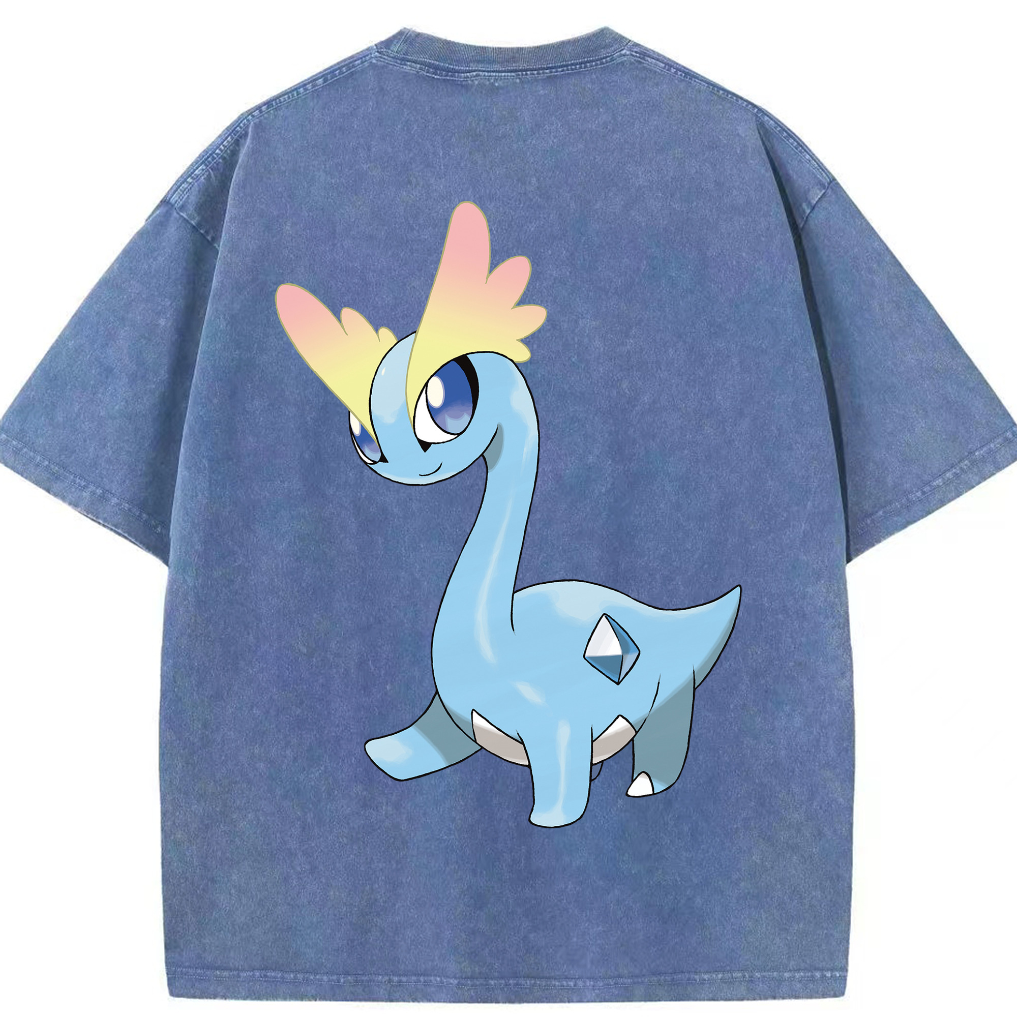 （画像用） ポケットモンスター Pokémon 綿100% ヴィンテージ風 半袖Tシャツ（背面プリント）