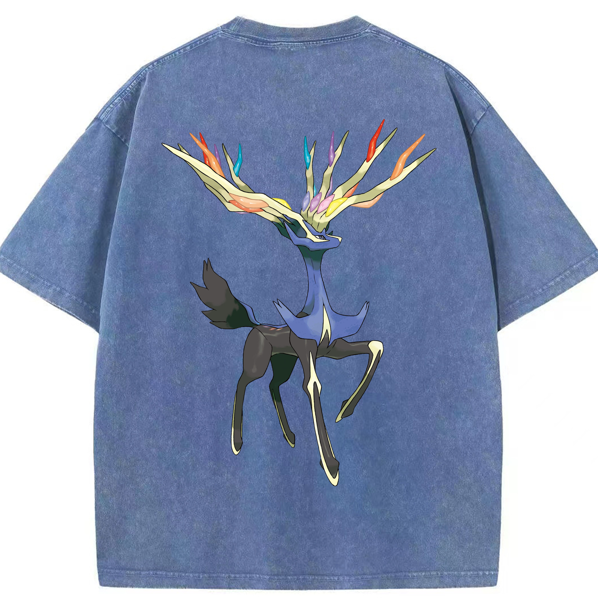 （画像用） ポケットモンスター Pokémon 綿100% ヴィンテージ風 半袖Tシャツ（背面プリント）