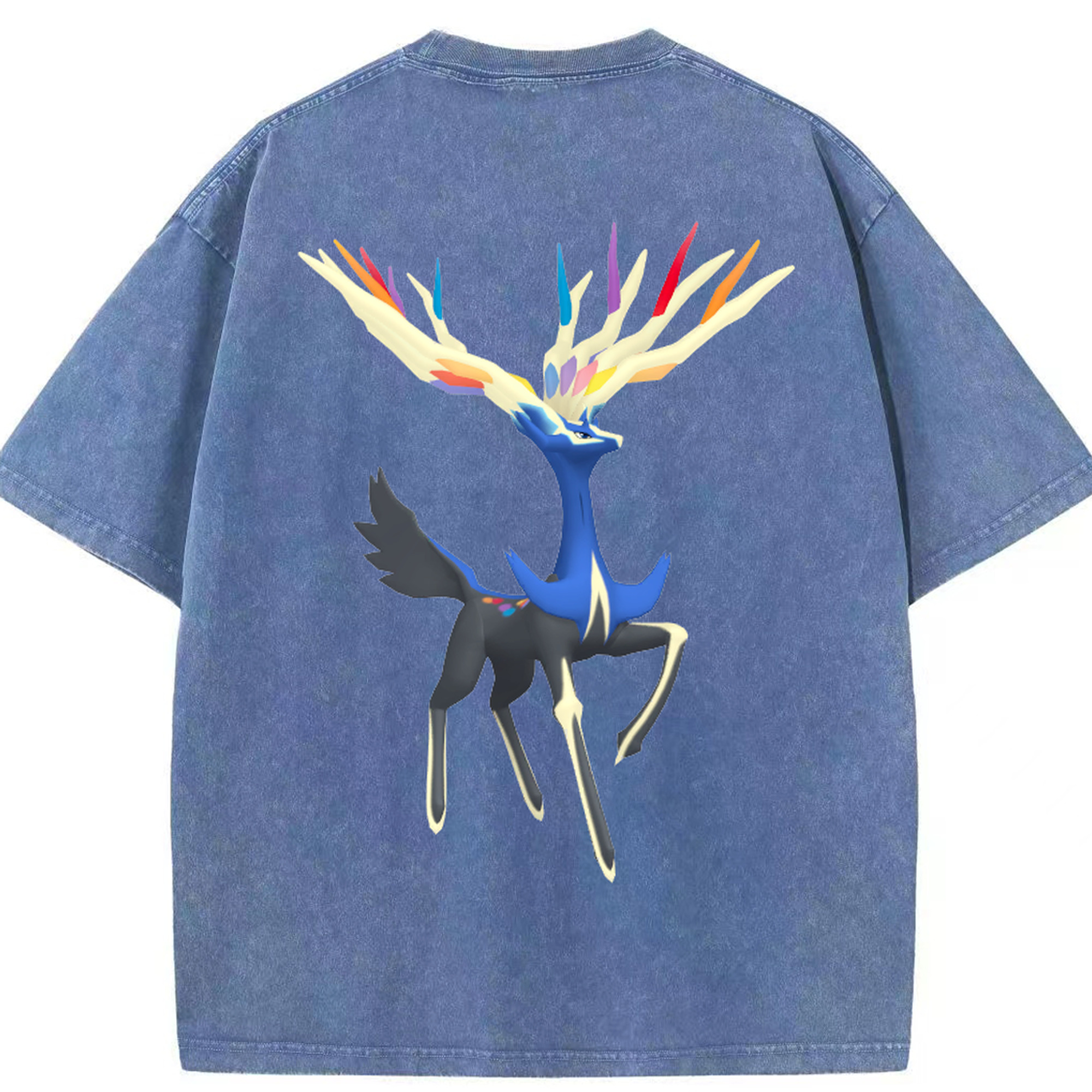 （画像用） ポケットモンスター Pokémon 綿100% ヴィンテージ風 半袖Tシャツ（背面プリント）