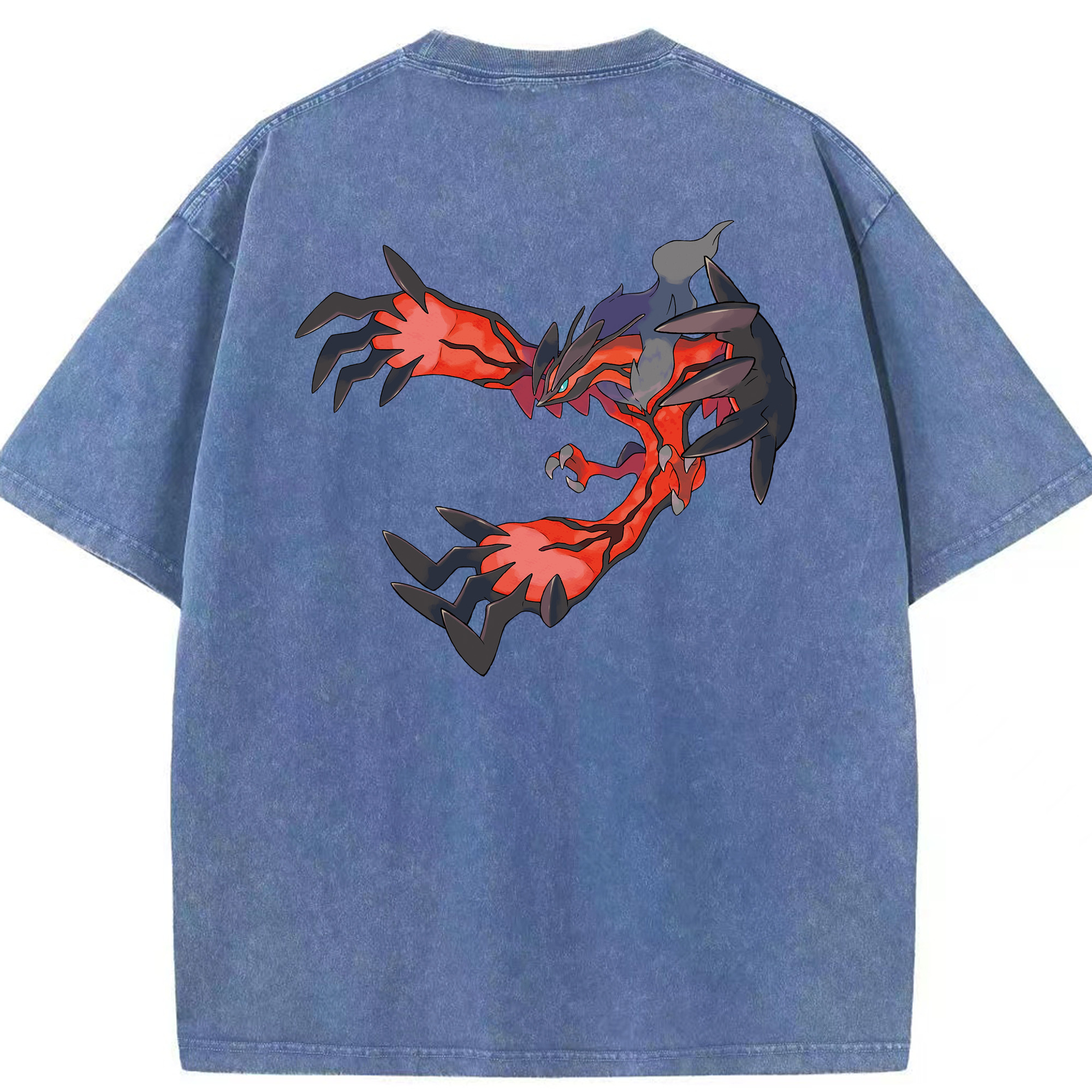 （画像用） ポケットモンスター Pokémon 綿100% ヴィンテージ風 半袖Tシャツ（背面プリント）