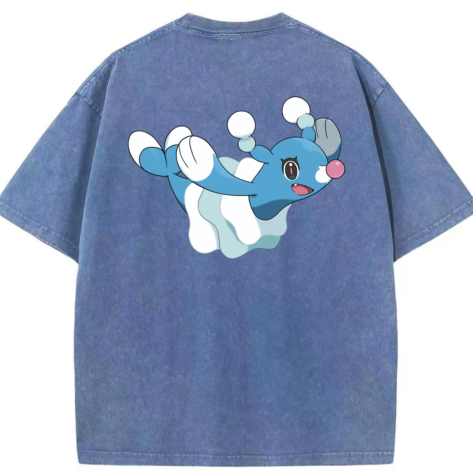 （画像用） ポケットモンスター Pokémon 綿100% ヴィンテージ風 半袖Tシャツ（背面プリント）