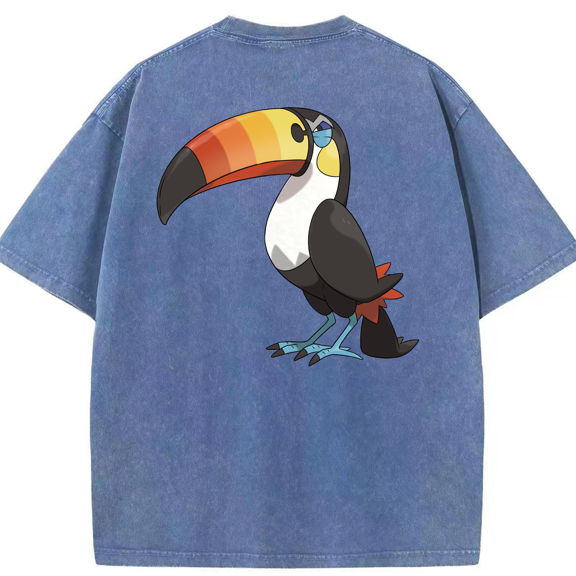 （画像用） ポケットモンスター Pokémon 綿100% ヴィンテージ風 半袖Tシャツ（背面プリント）