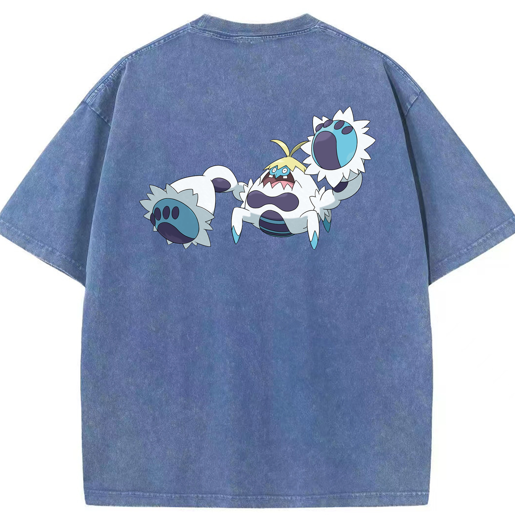（画像用） ポケットモンスター Pokémon 綿100% ヴィンテージ風 半袖Tシャツ（背面プリント）