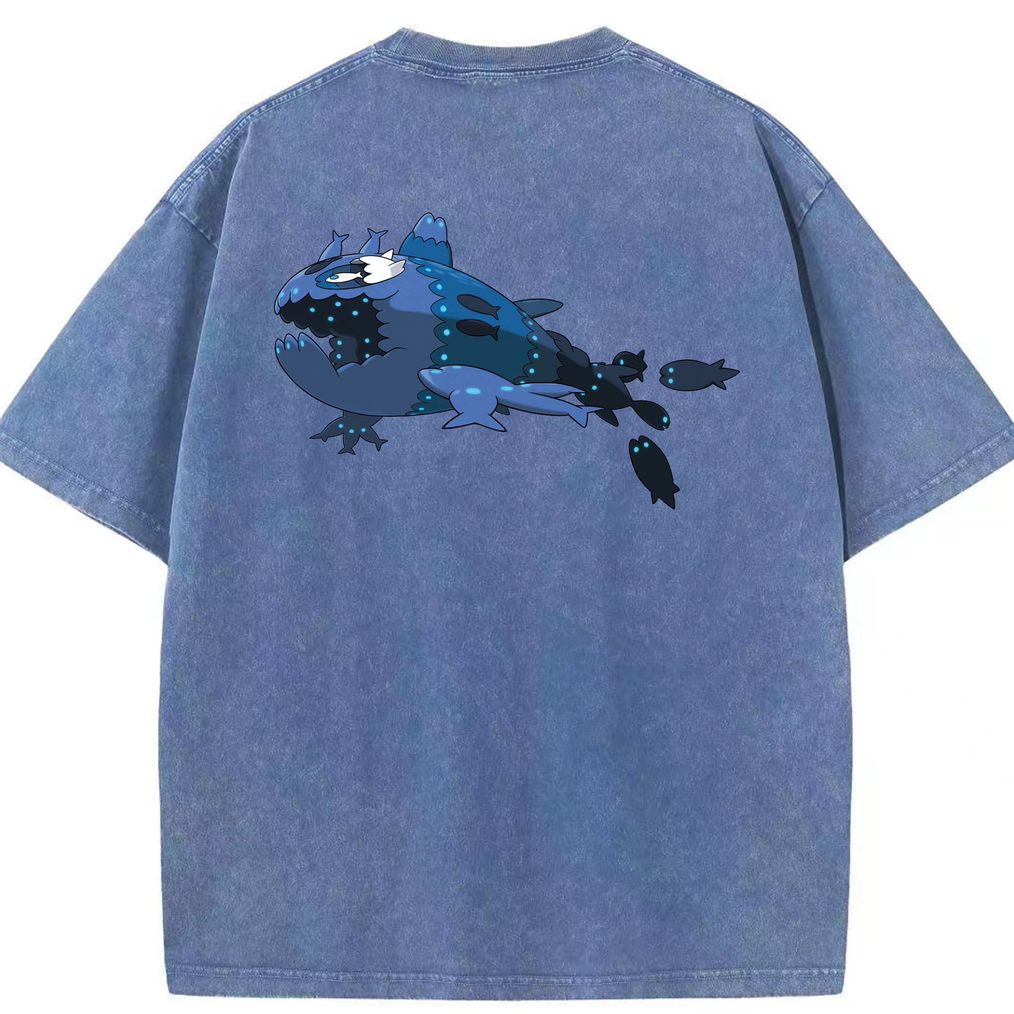（画像用） ポケットモンスター Pokémon 綿100% ヴィンテージ風 半袖Tシャツ（背面プリント）