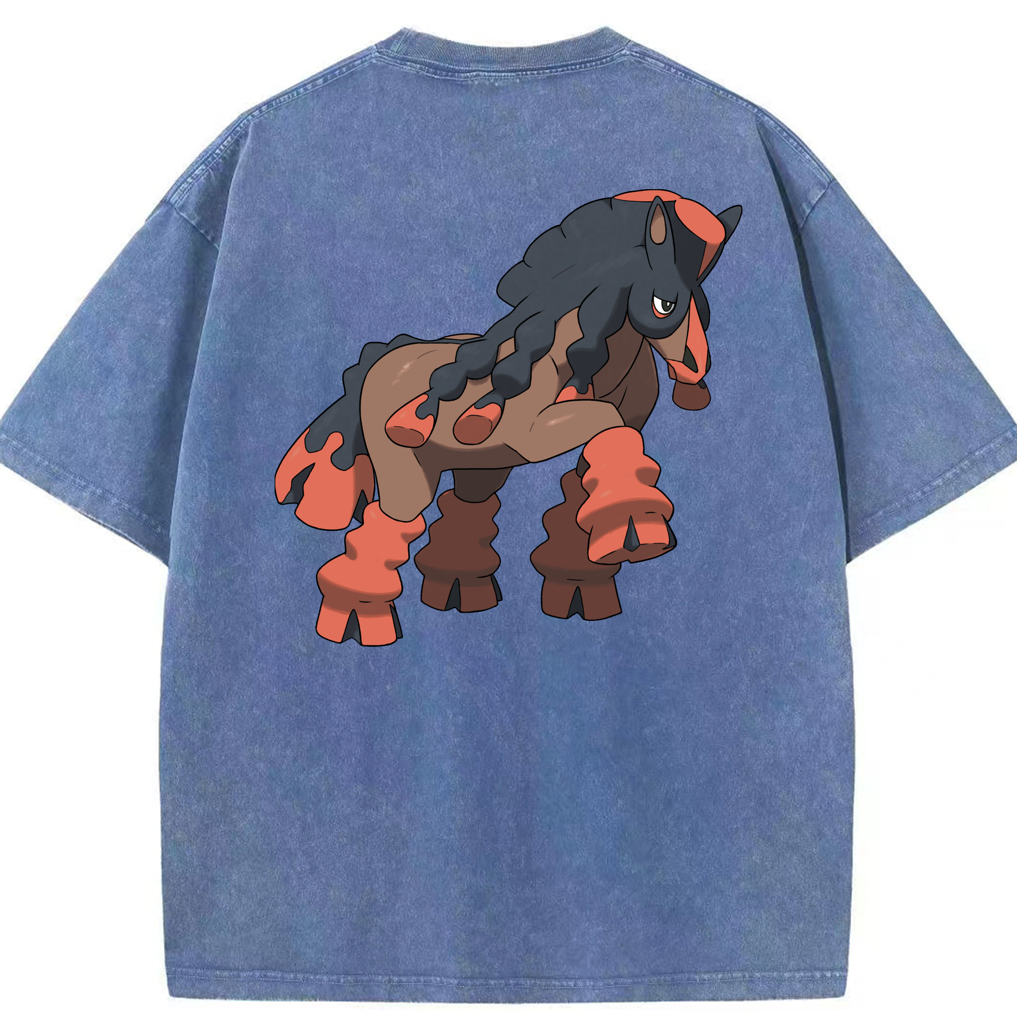 （画像用） ポケットモンスター Pokémon 綿100% ヴィンテージ風 半袖Tシャツ（背面プリント）