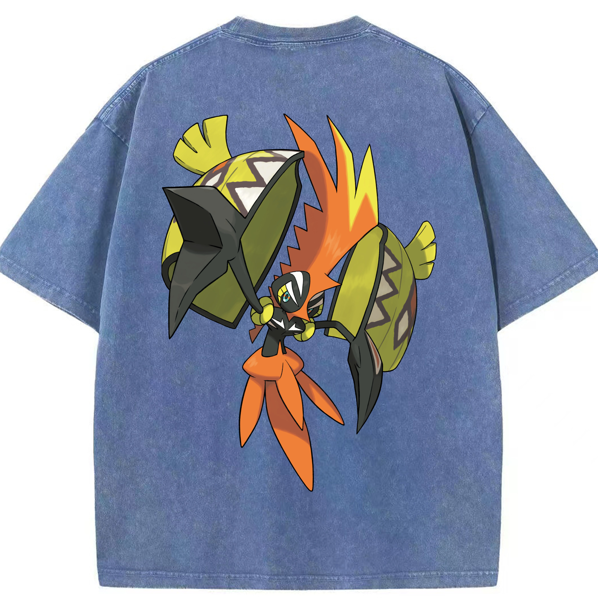 （画像用） ポケットモンスター Pokémon 綿100% ヴィンテージ風 半袖Tシャツ（背面プリント）