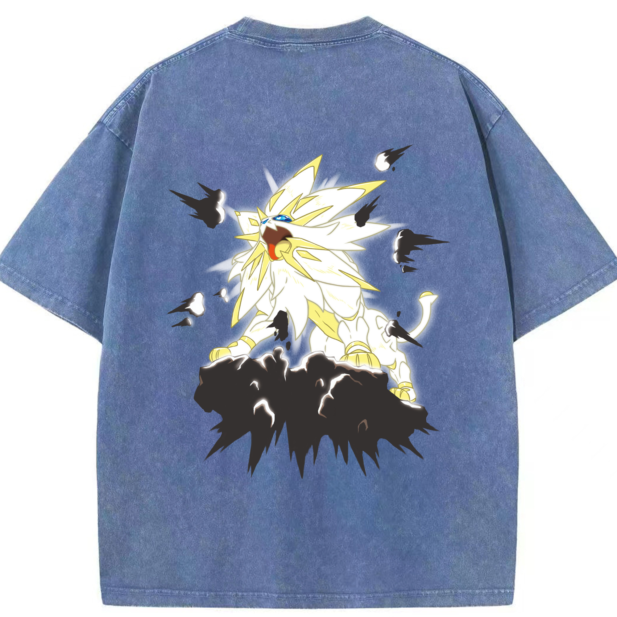 （画像用） ポケットモンスター Pokémon 綿100% ヴィンテージ風 半袖Tシャツ（背面プリント）