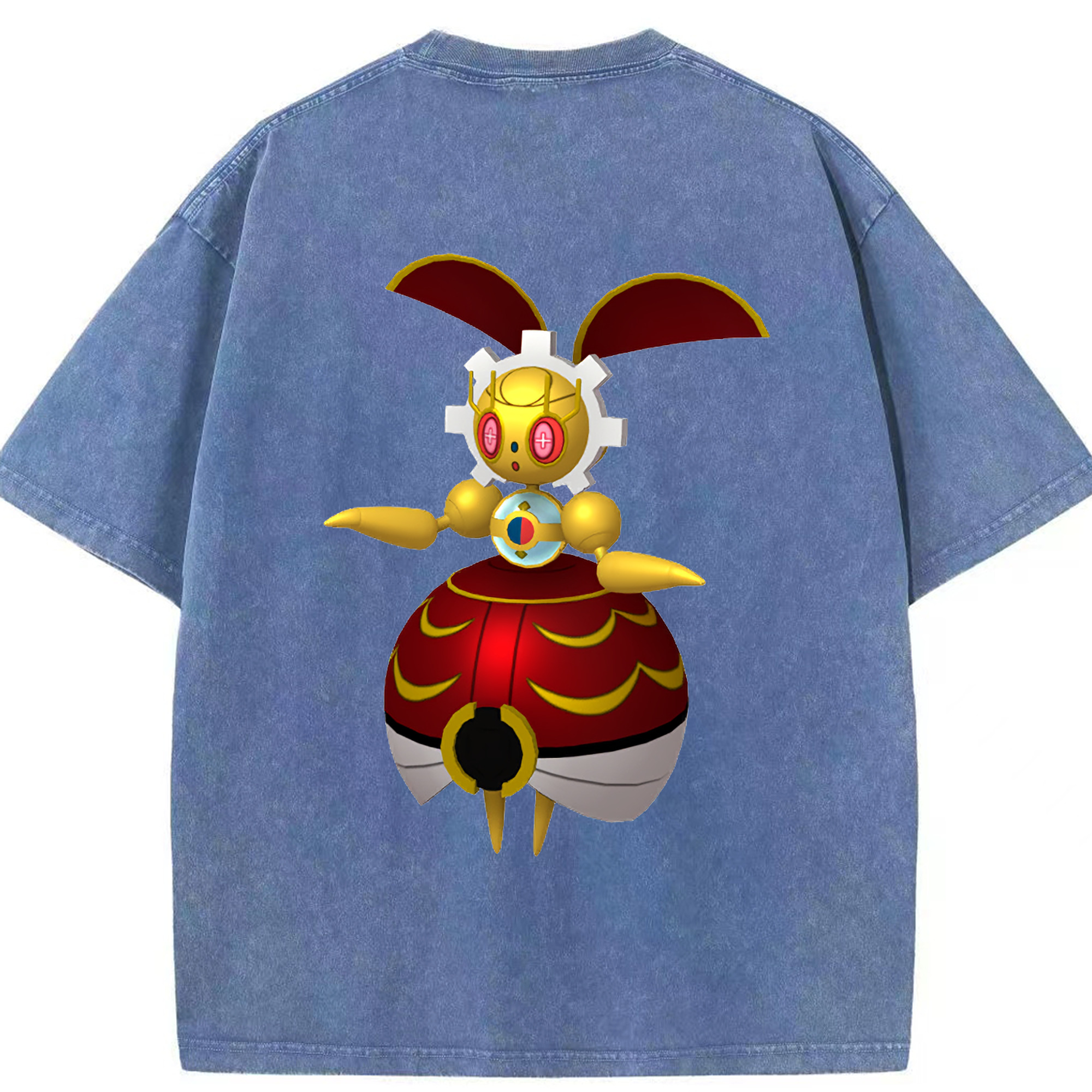 （画像用） ポケットモンスター Pokémon 綿100% ヴィンテージ風 半袖Tシャツ（背面プリント）