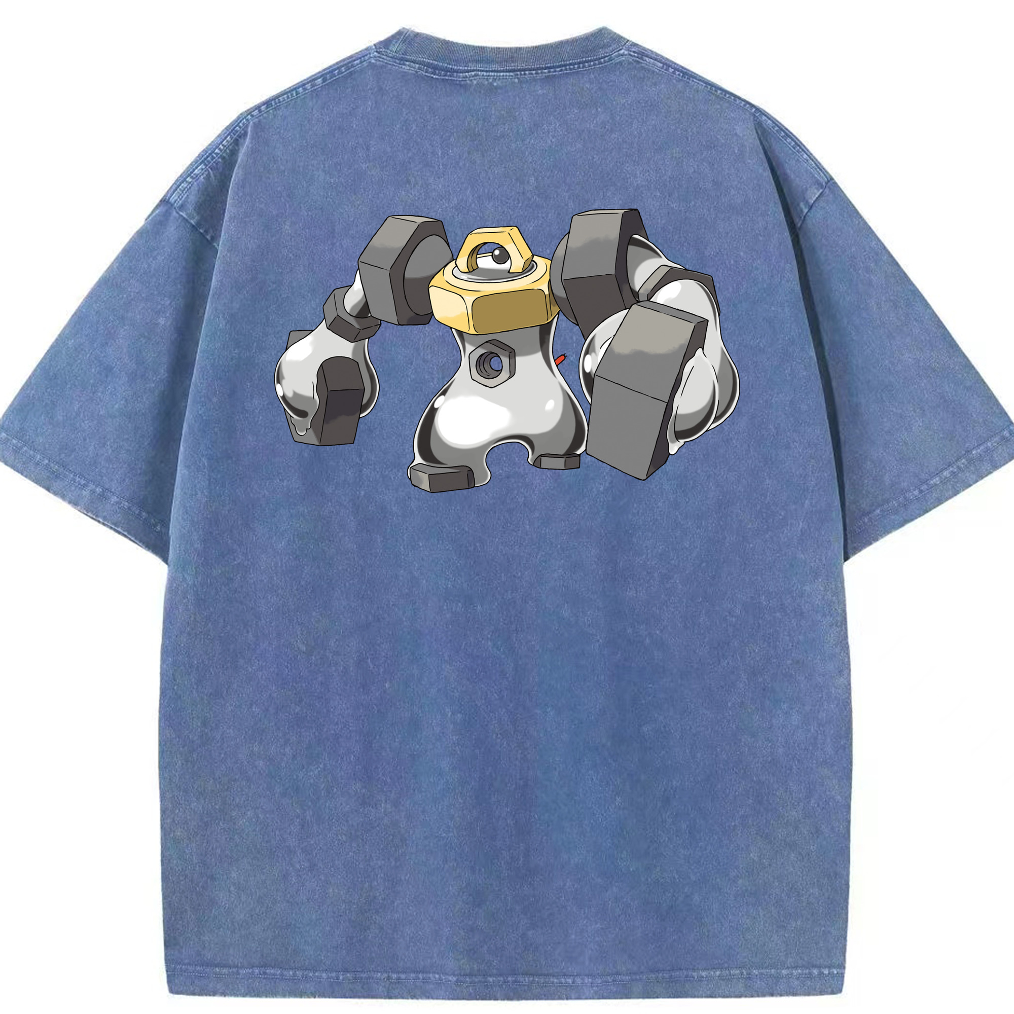 （画像用） ポケットモンスター Pokémon 綿100% ヴィンテージ風 半袖Tシャツ（背面プリント）