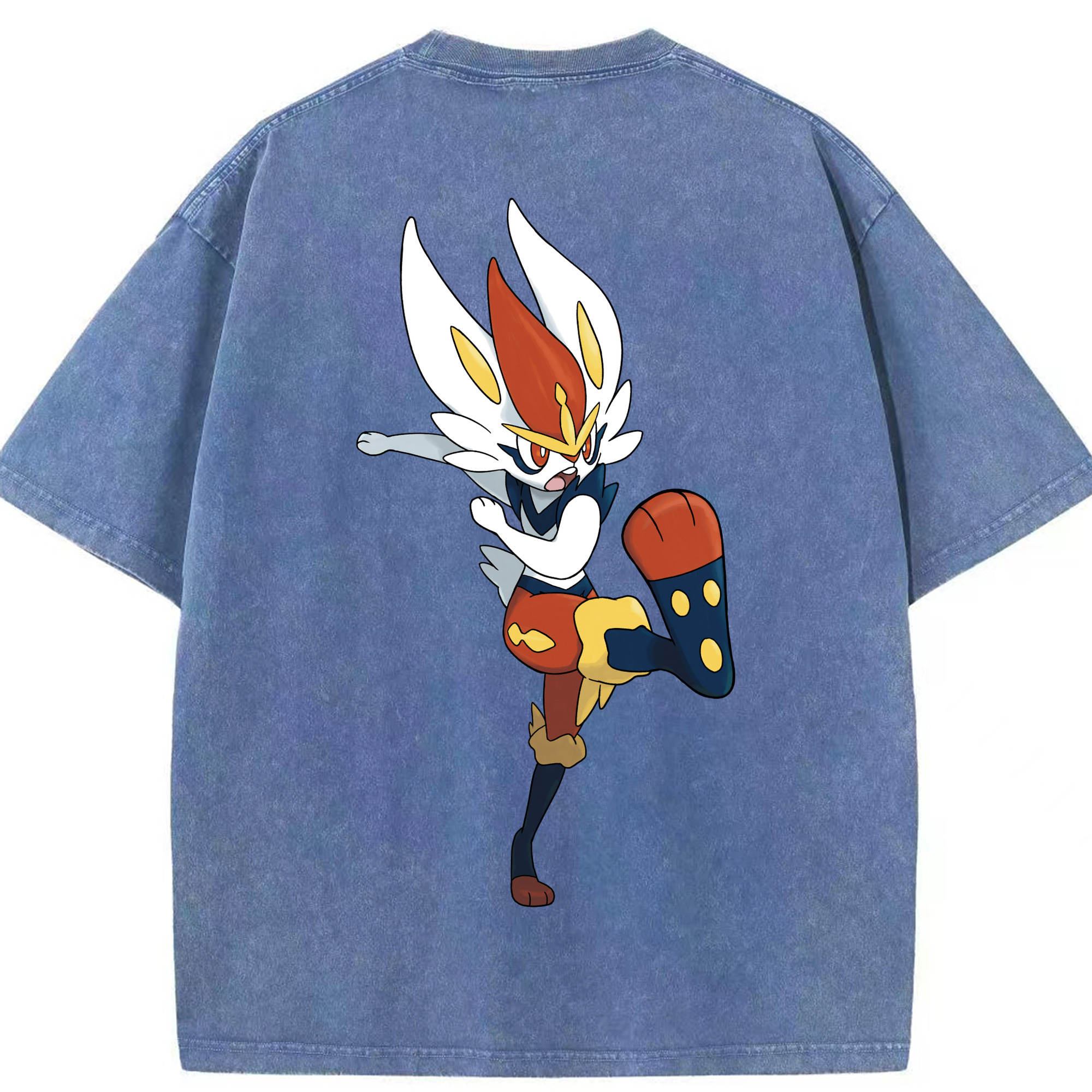 （画像用） ポケットモンスター Pokémon 綿100% ヴィンテージ風 半袖Tシャツ（背面プリント）