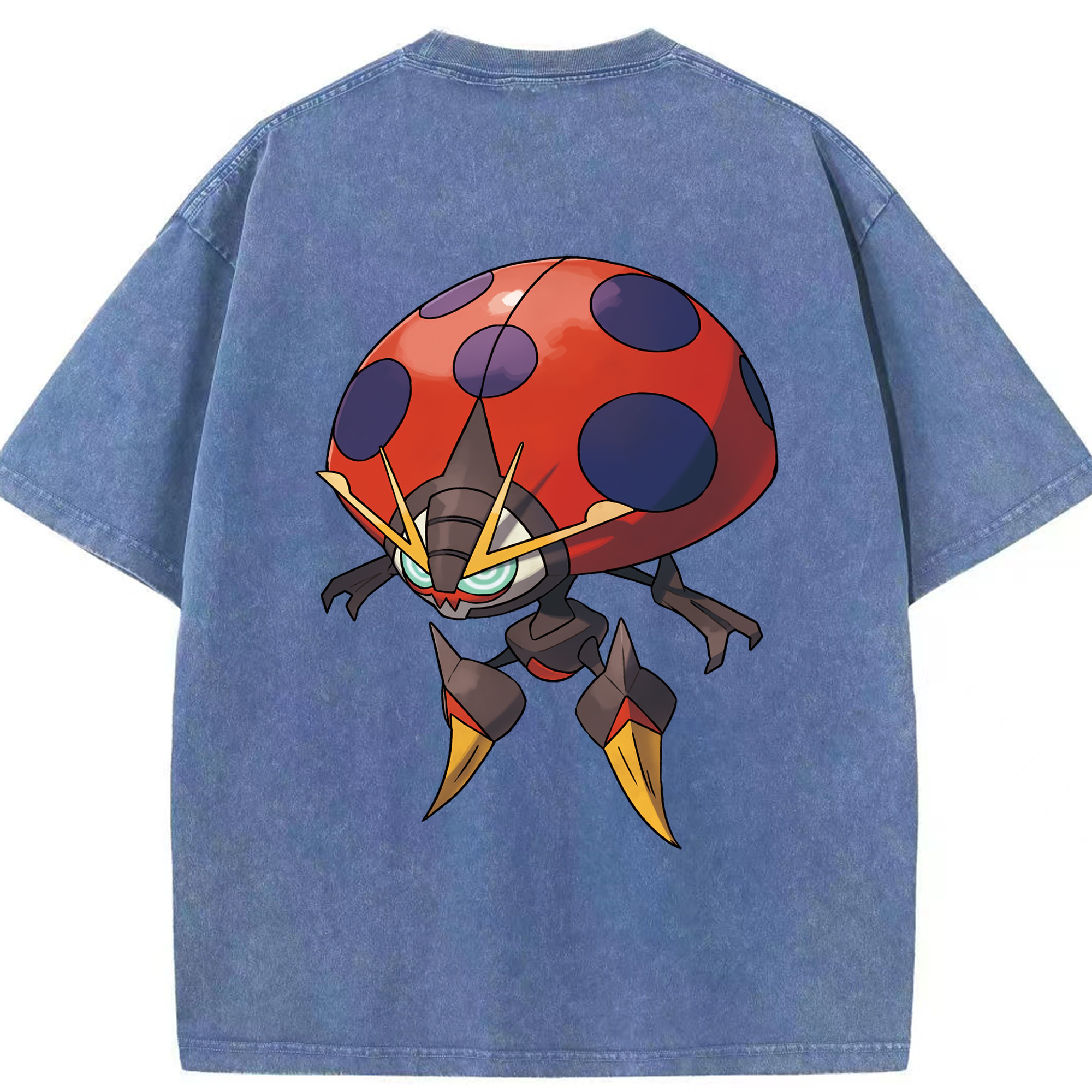 （画像用） ポケットモンスター Pokémon 綿100% ヴィンテージ風 半袖Tシャツ（背面プリント）