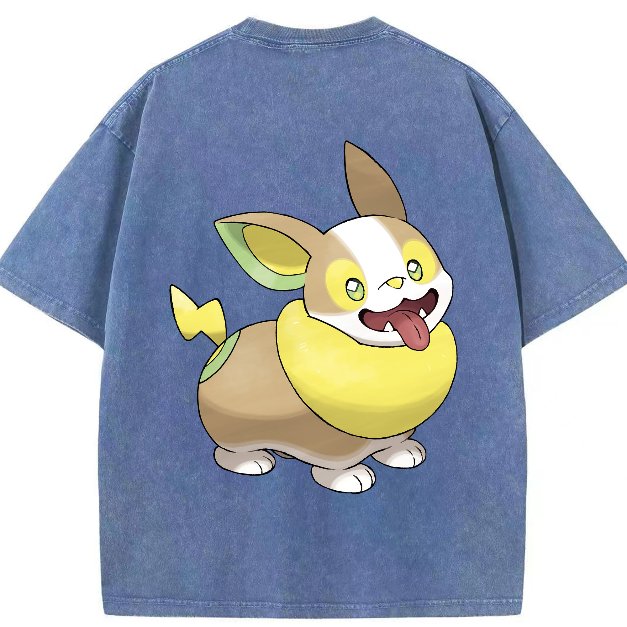（画像用） ポケットモンスター Pokémon 綿100% ヴィンテージ風 半袖Tシャツ（背面プリント）