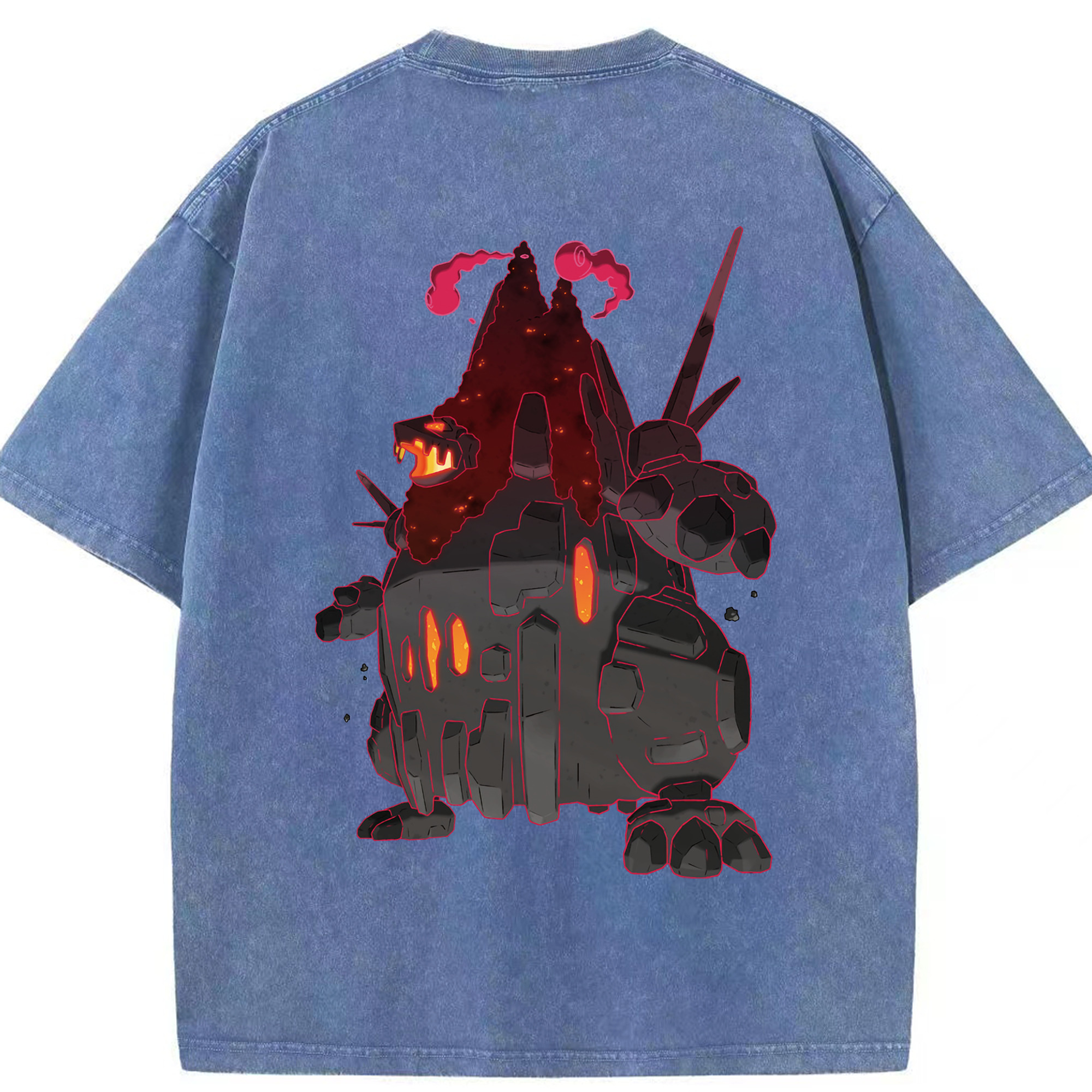 （画像用） ポケットモンスター Pokémon 綿100% ヴィンテージ風 半袖Tシャツ（背面プリント）