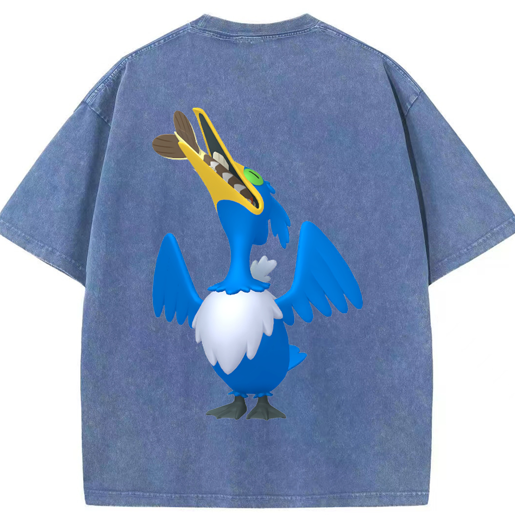 （画像用） ポケットモンスター Pokémon 綿100% ヴィンテージ風 半袖Tシャツ（背面プリント）
