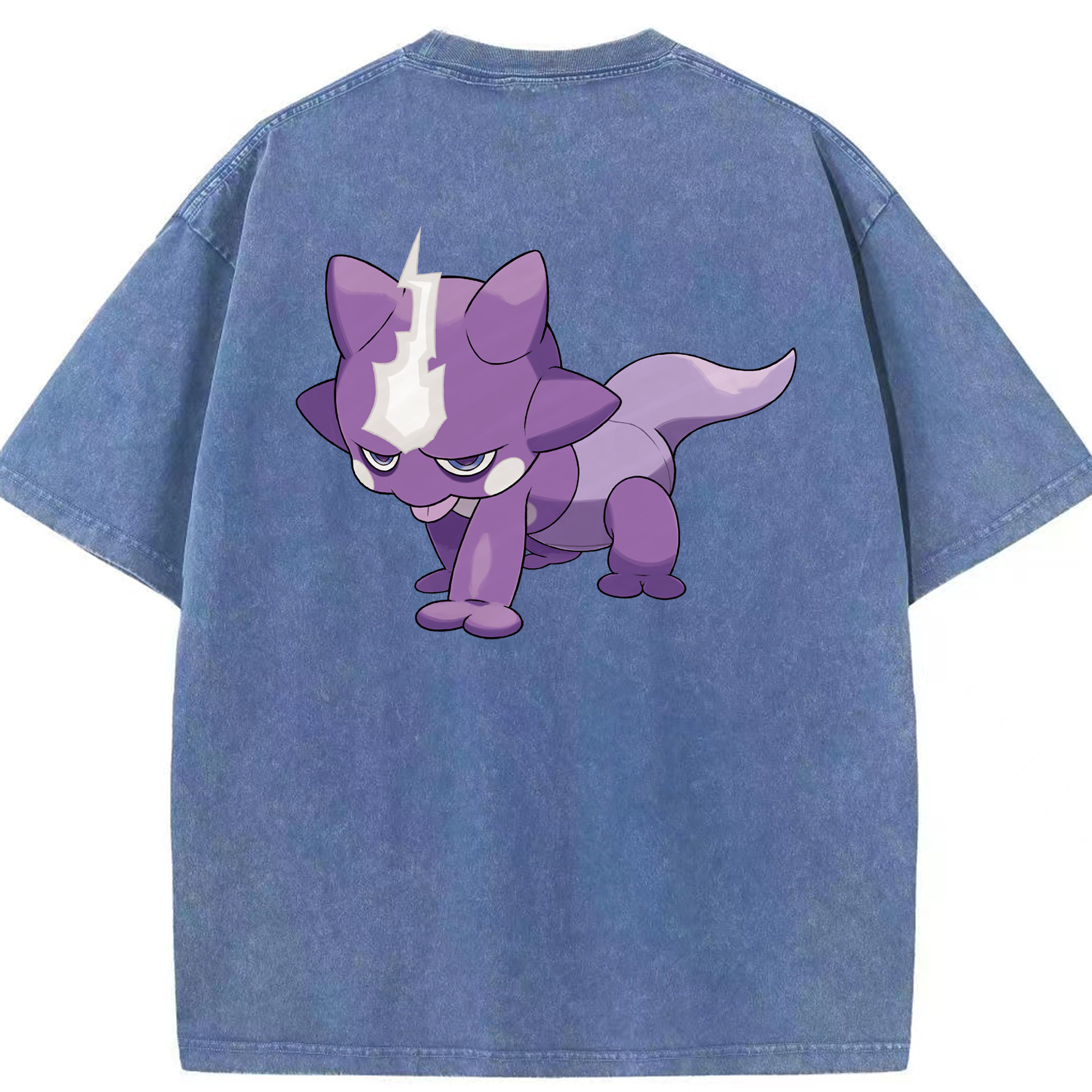 （画像用） ポケットモンスター Pokémon 綿100% ヴィンテージ風 半袖Tシャツ（背面プリント）
