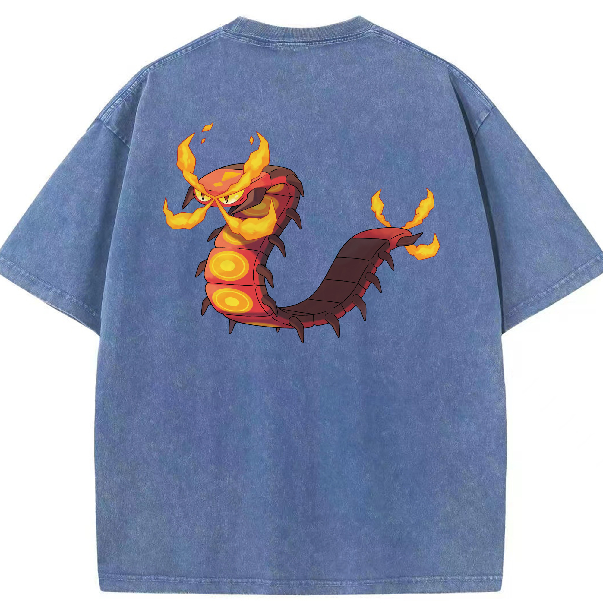 （画像用） ポケットモンスター Pokémon 綿100% ヴィンテージ風 半袖Tシャツ（背面プリント）