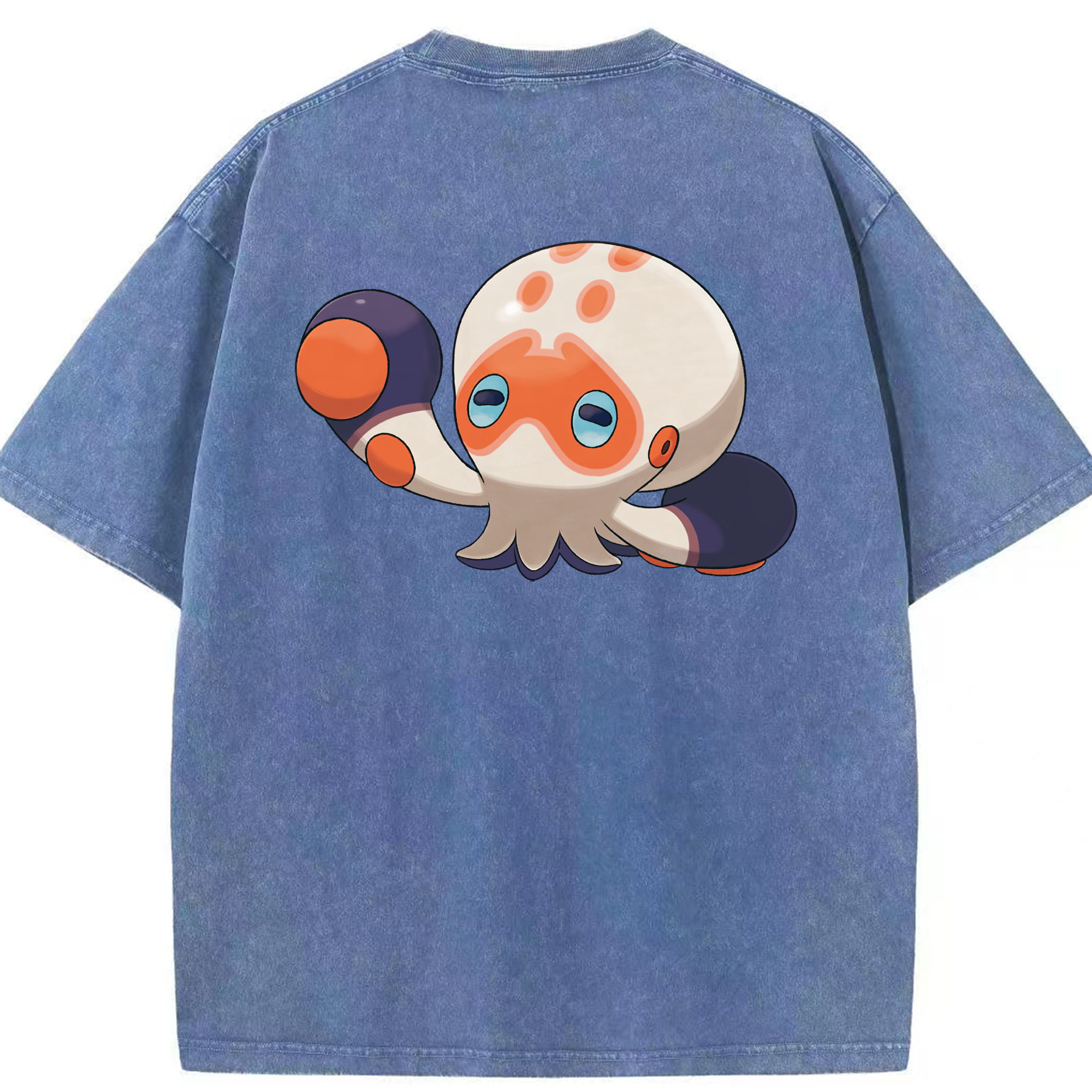 （画像用） ポケットモンスター Pokémon 綿100% ヴィンテージ風 半袖Tシャツ（背面プリント）