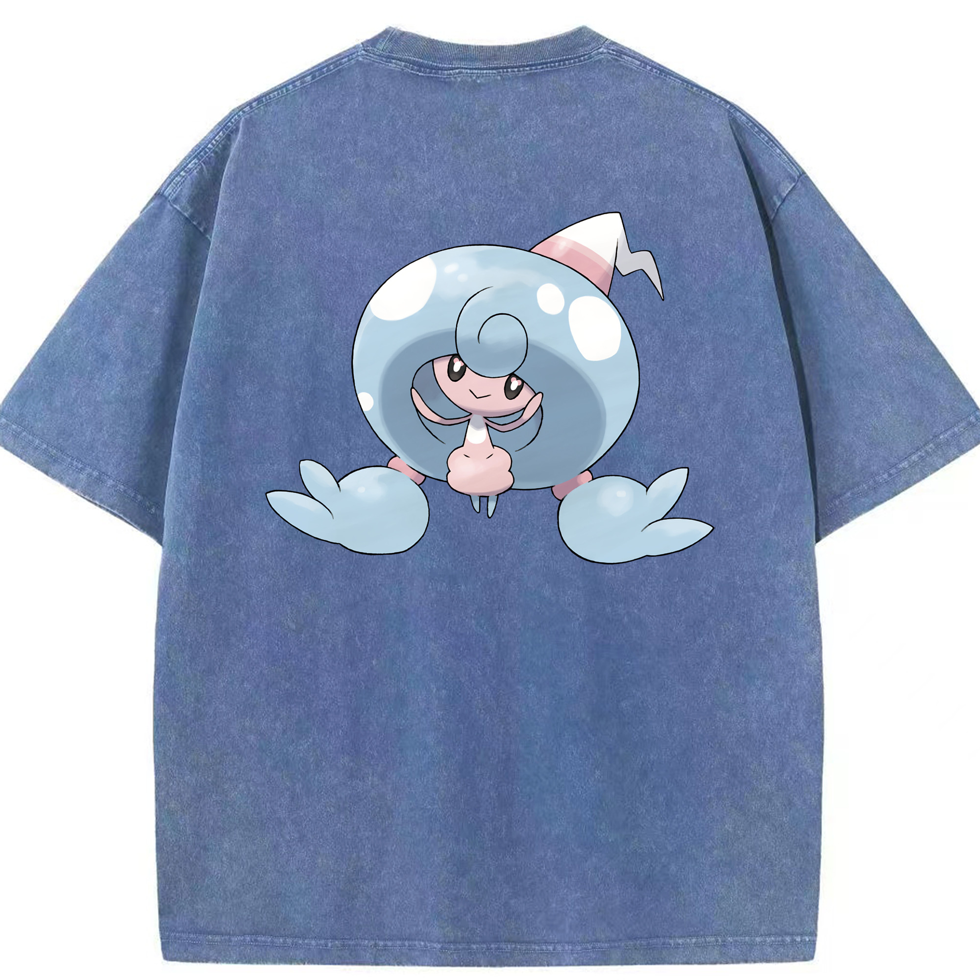 （画像用） ポケットモンスター Pokémon 綿100% ヴィンテージ風 半袖Tシャツ（背面プリント）