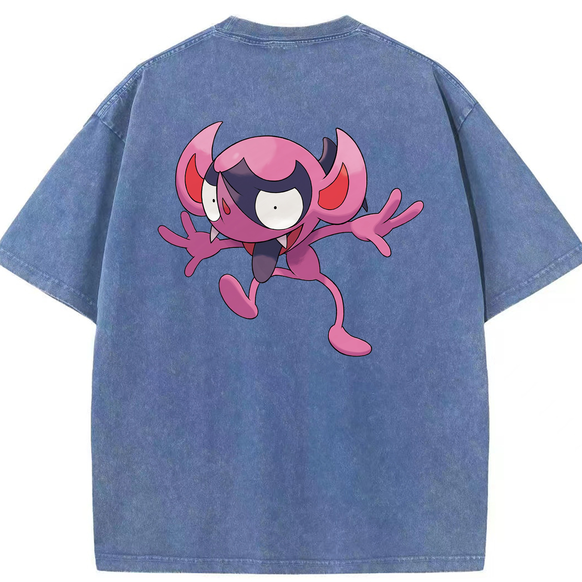 （画像用） ポケットモンスター Pokémon 綿100% ヴィンテージ風 半袖Tシャツ（背面プリント）