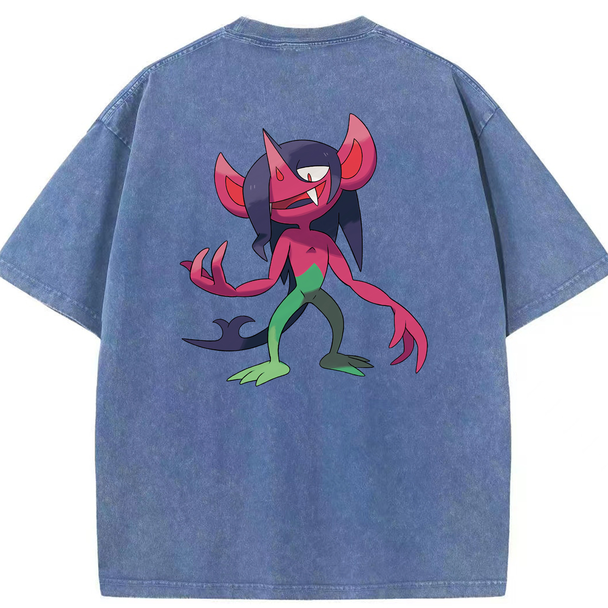 （画像用） ポケットモンスター Pokémon 綿100% ヴィンテージ風 半袖Tシャツ（背面プリント）